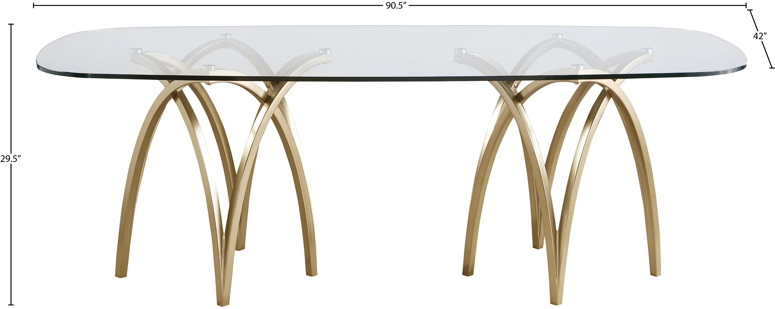 Kenzi Gold Dining Table T - Image 5