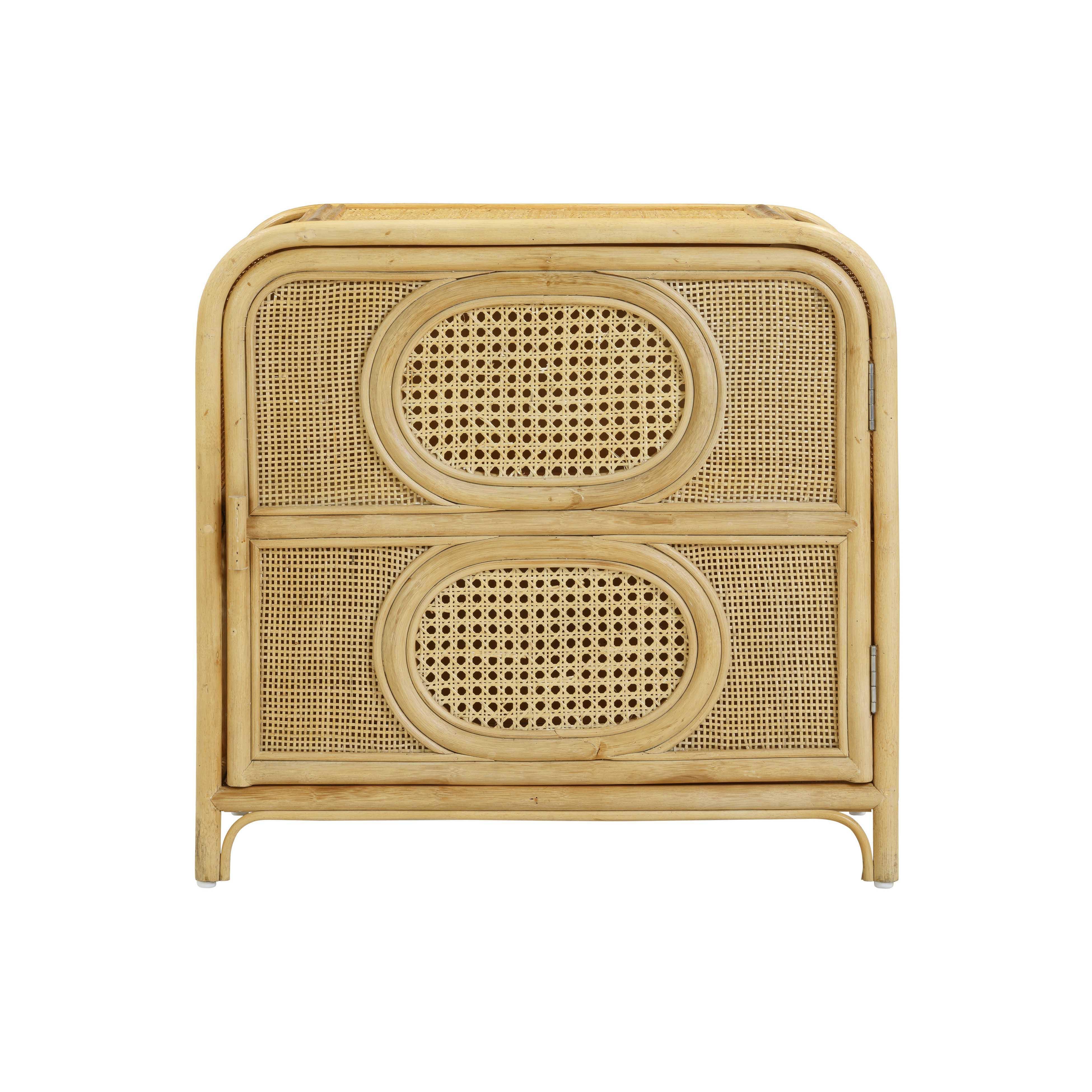 Leaf Natural Rattan Nightstand - Image 3