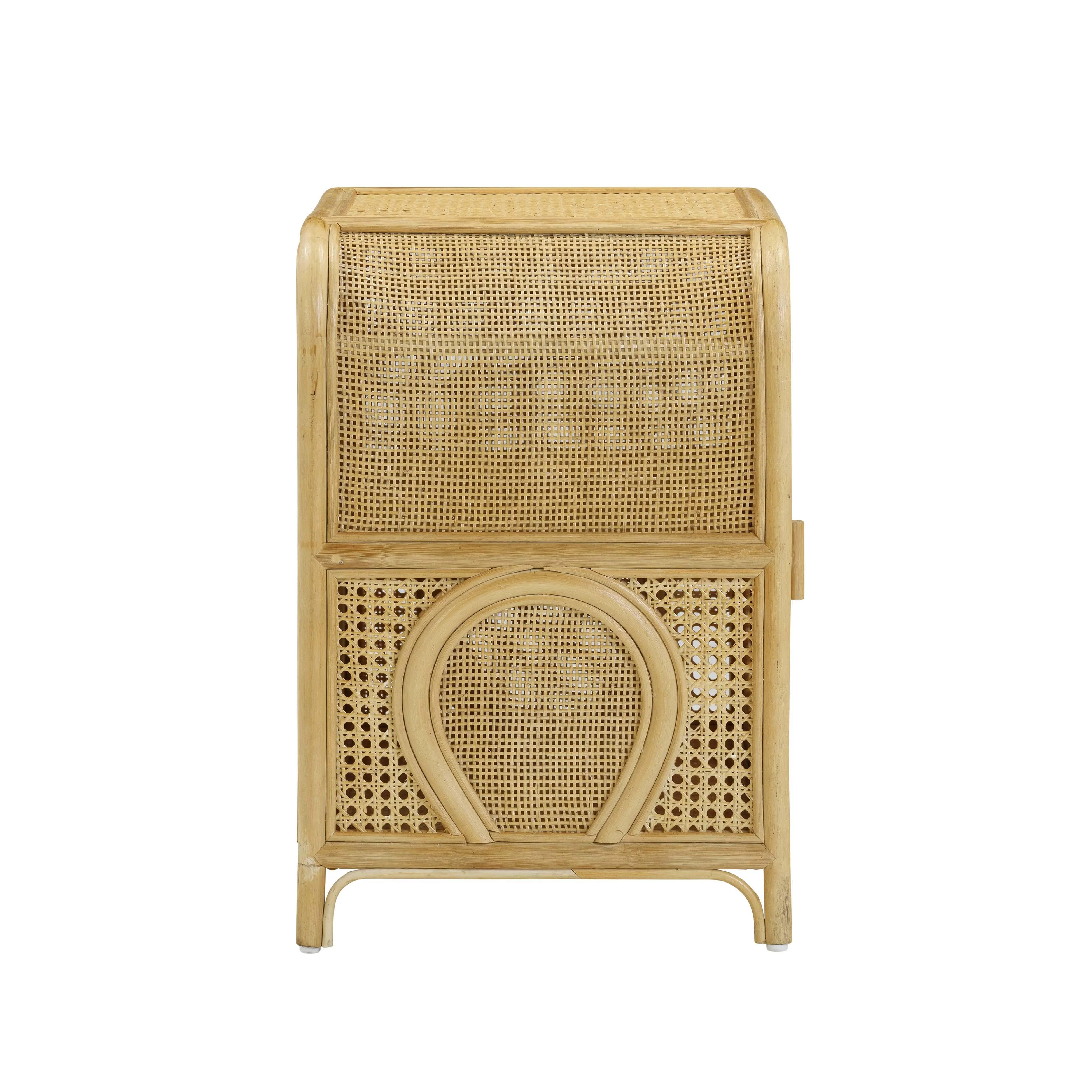 Leaf Natural Rattan Nightstand - Image 5