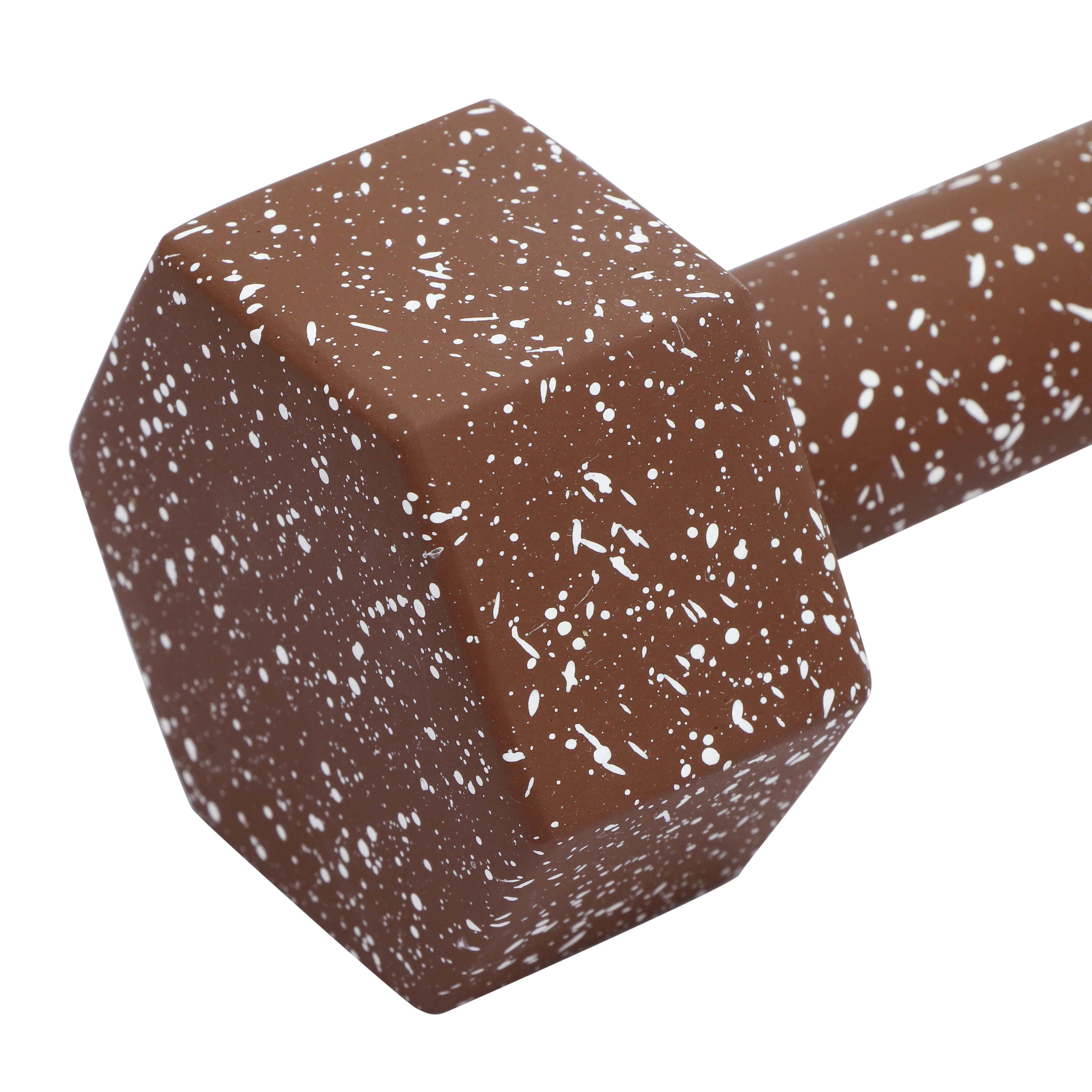 Manu Speckled Brick Red Decorative Barbell - Image 4