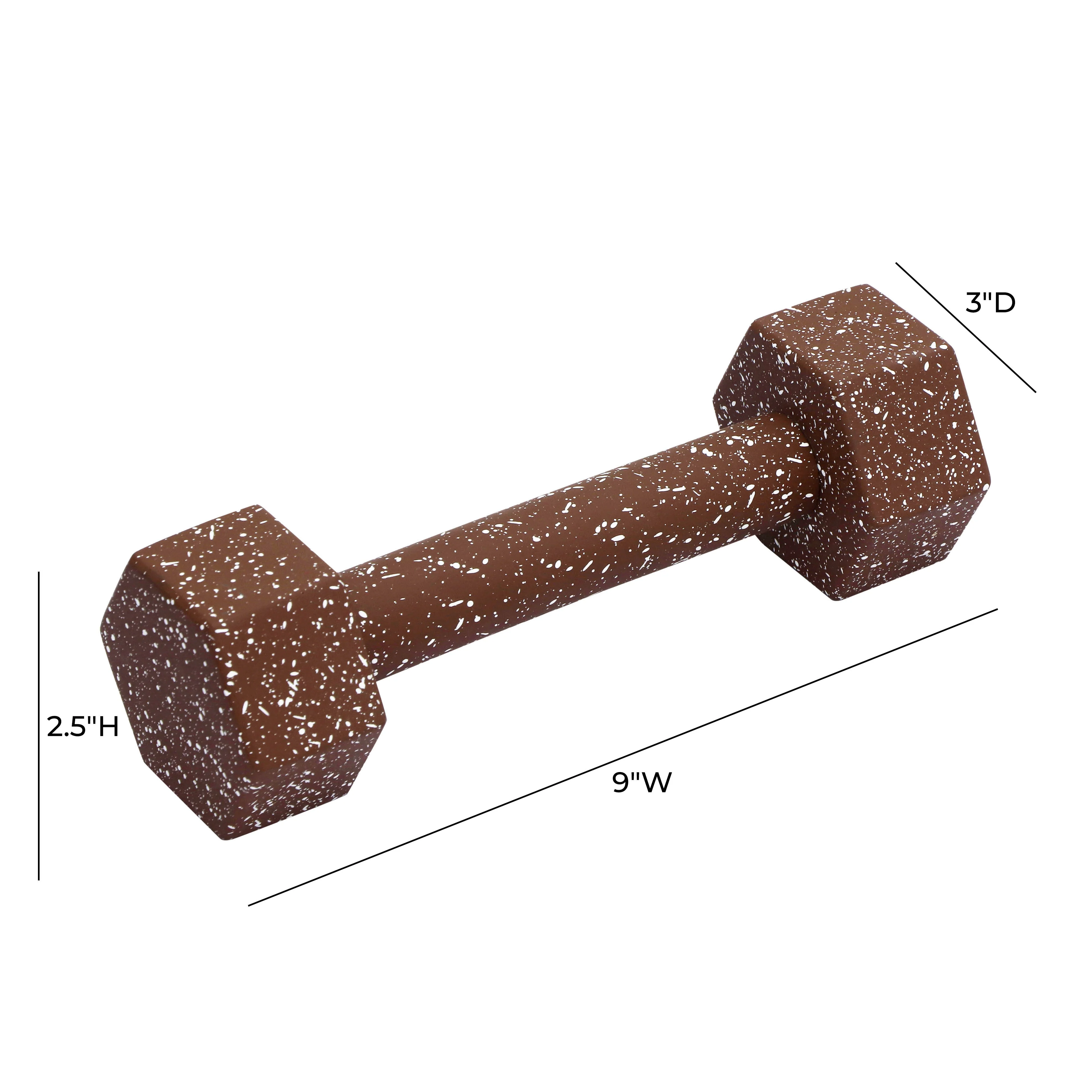 Manu Speckled Brick Red Decorative Barbell - Image 5