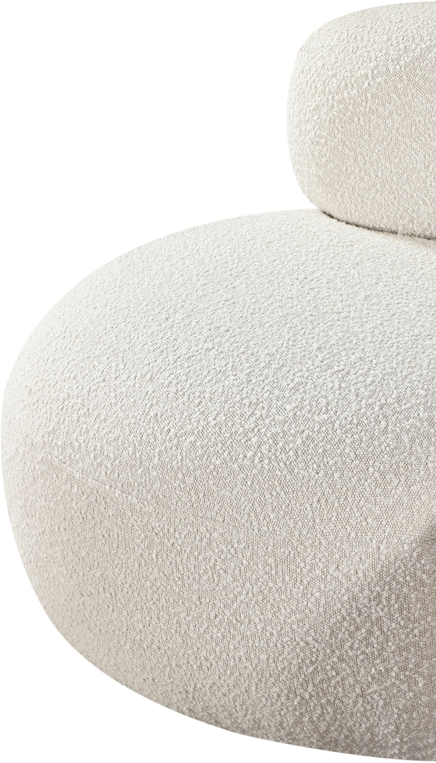 Milan Cream Boucle Fabric Chair C - Image 10