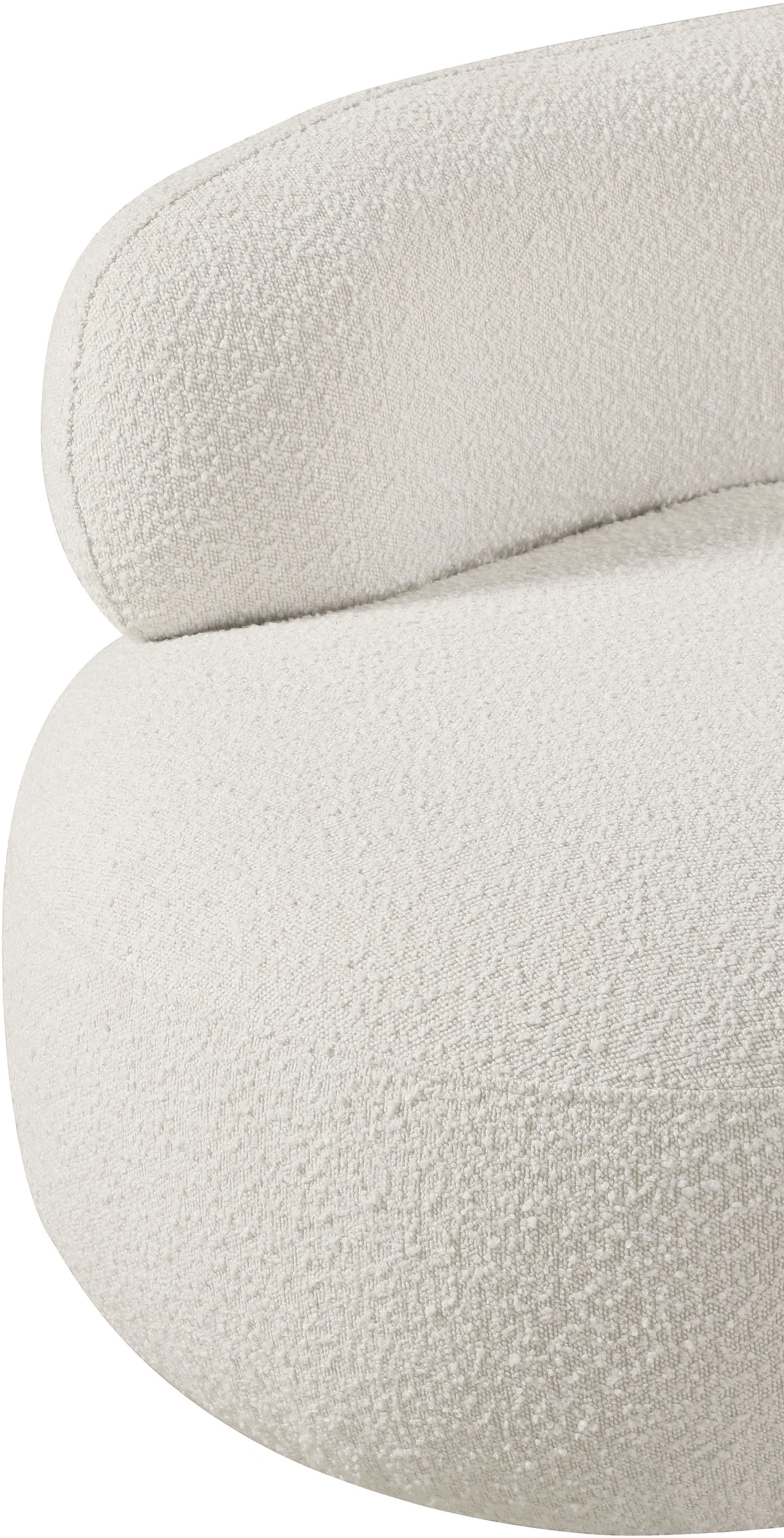 Milan Cream Boucle Fabric Chair C - Image 11