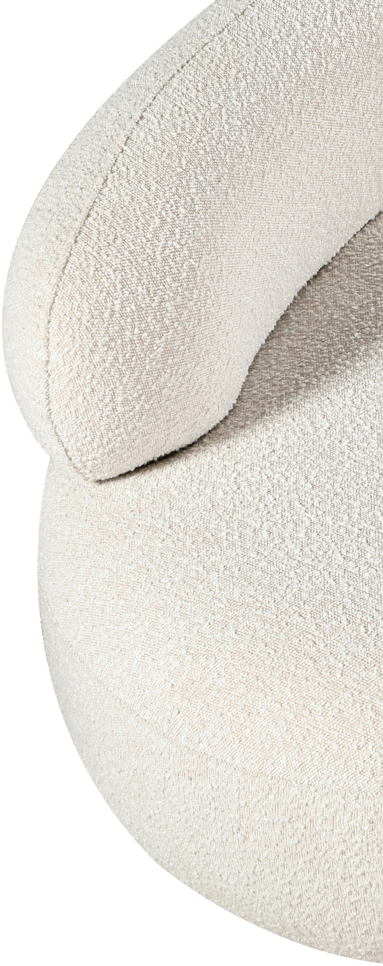 Milan Cream Boucle Fabric Chair C - Image 13