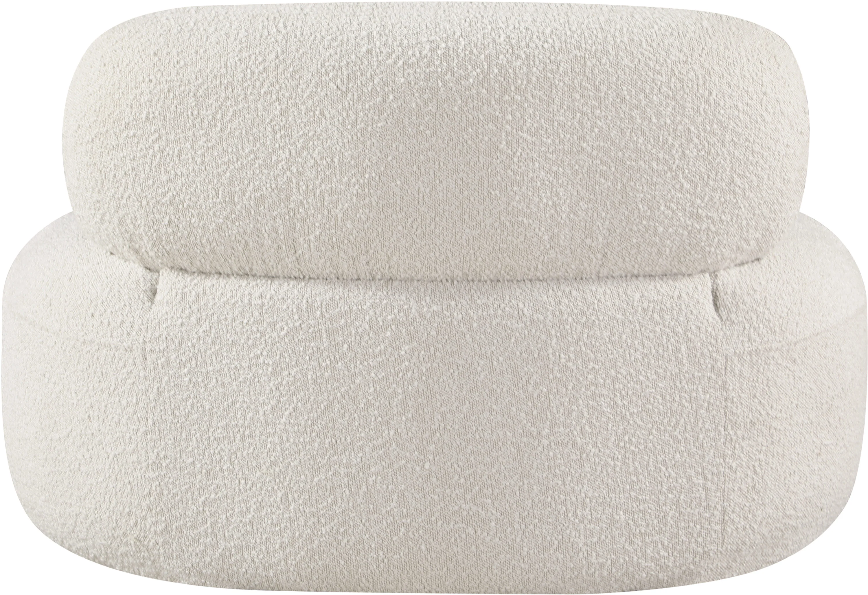 Milan Cream Boucle Fabric Chair C - Image 3