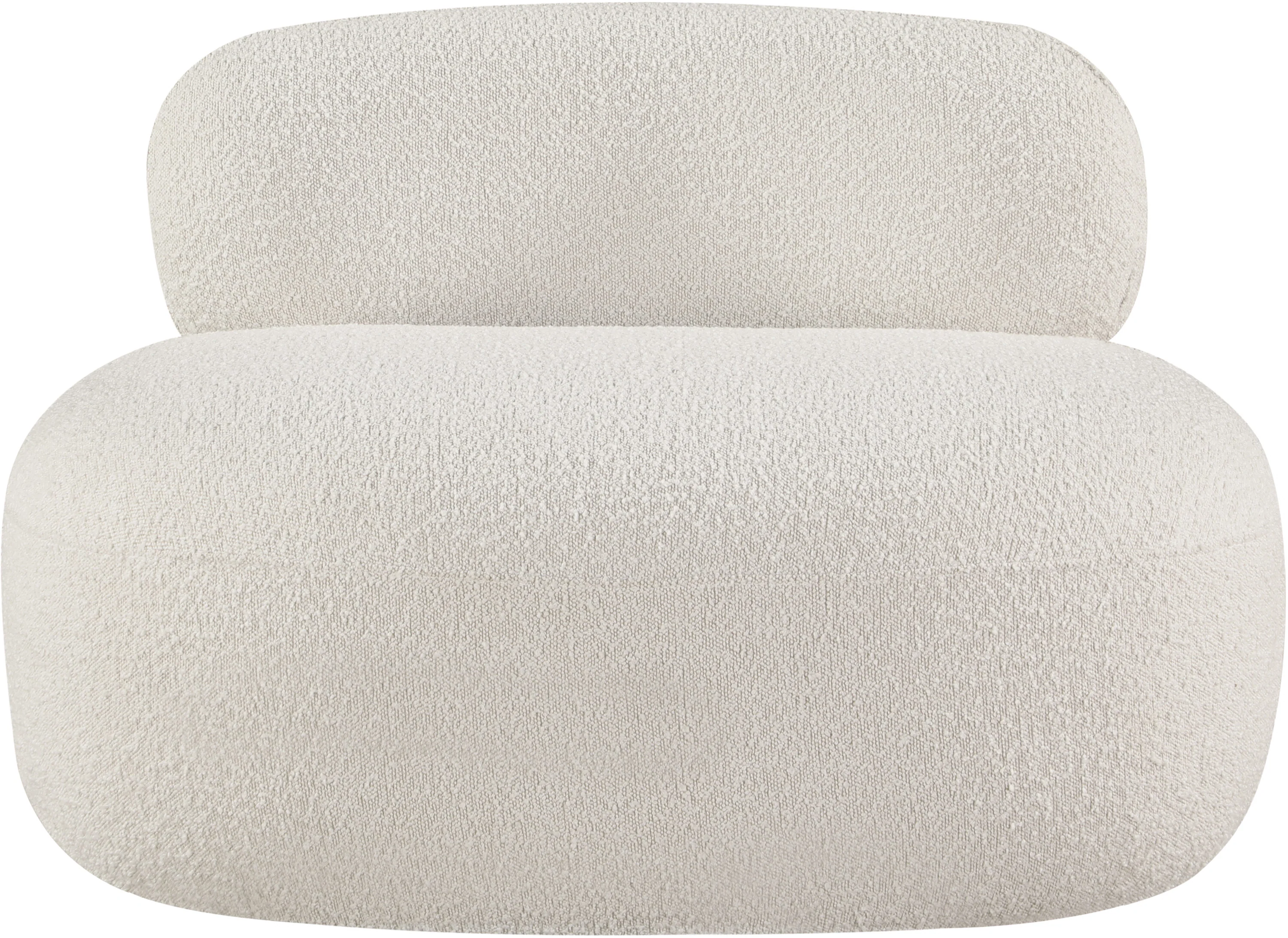 Milan Cream Boucle Fabric Chair C - Image 5