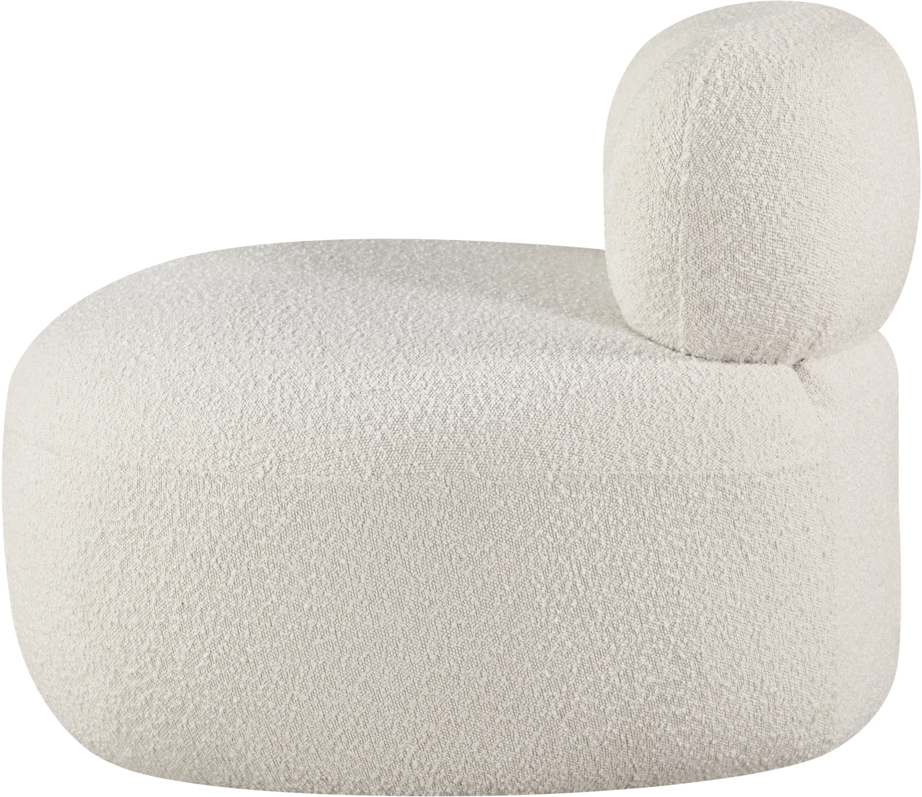 Milan Cream Boucle Fabric Chair C - Image 7