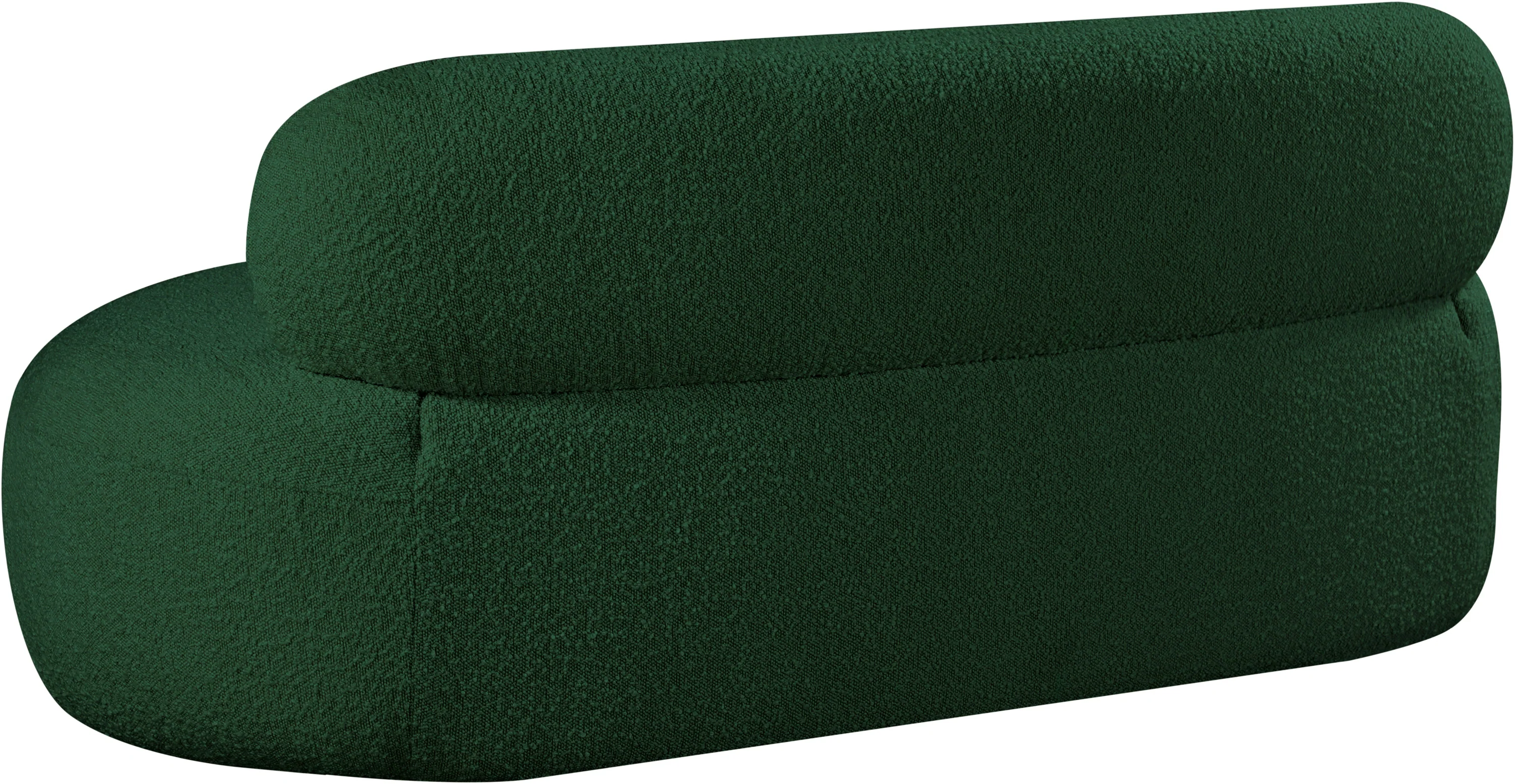 Milan Green Boucle Fabric Loveseat L - Image 4