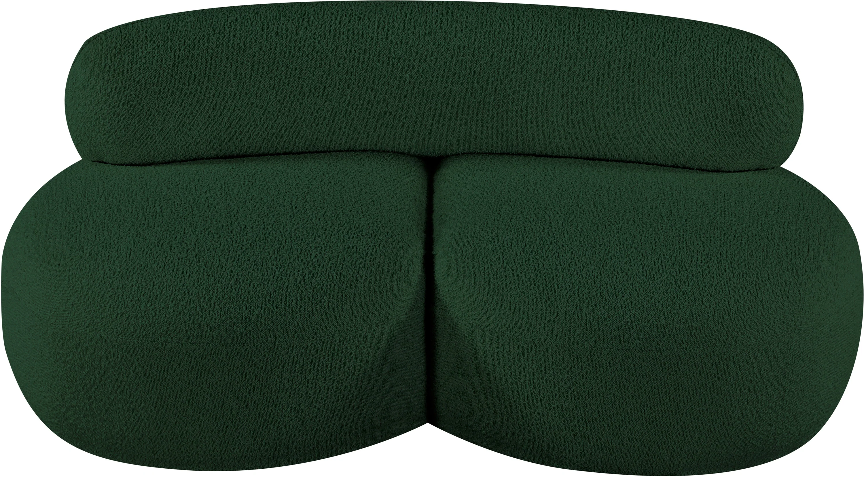 Milan Green Boucle Fabric Loveseat L - Image 6