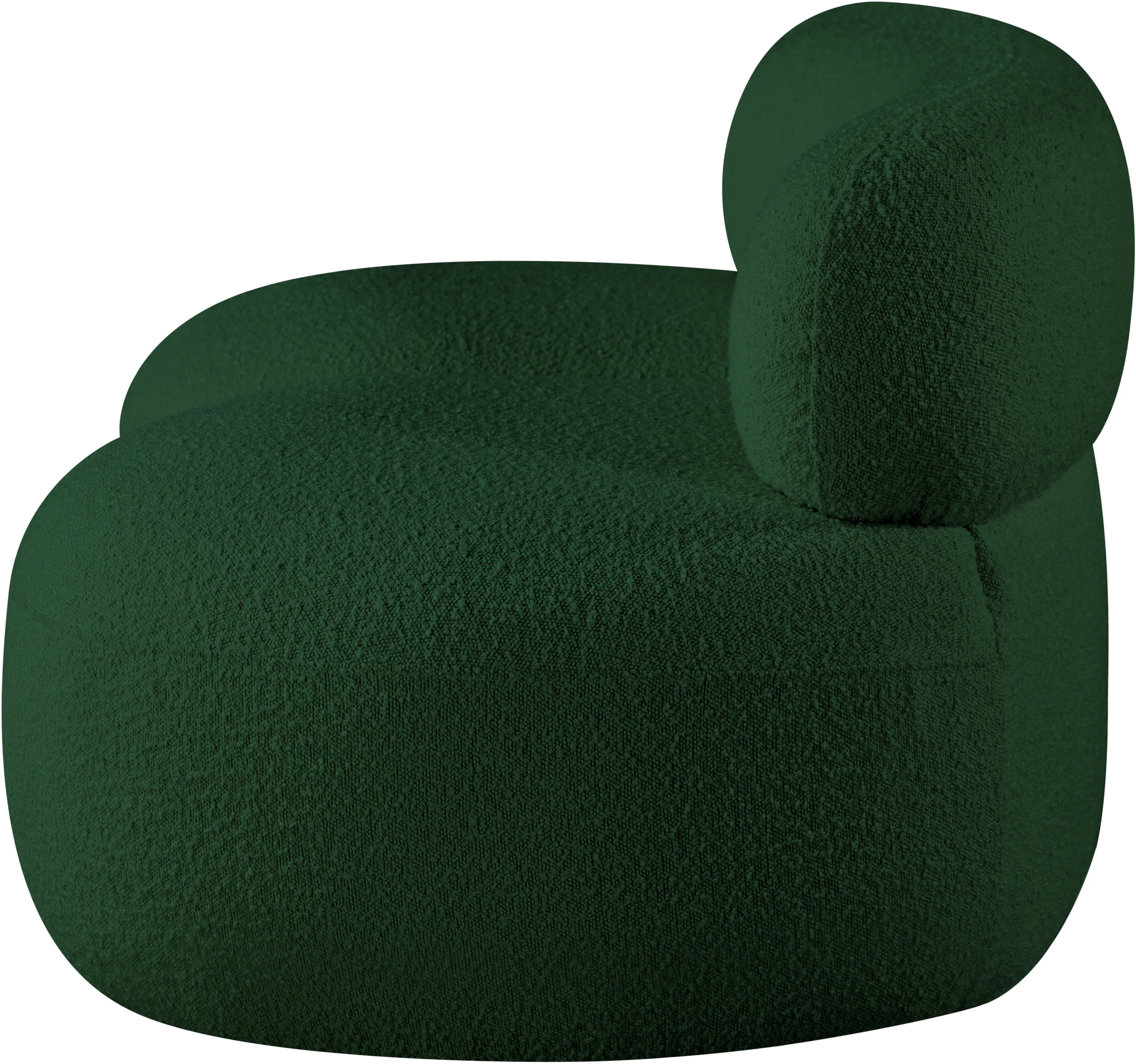 Milan Green Boucle Fabric Loveseat L - Image 7