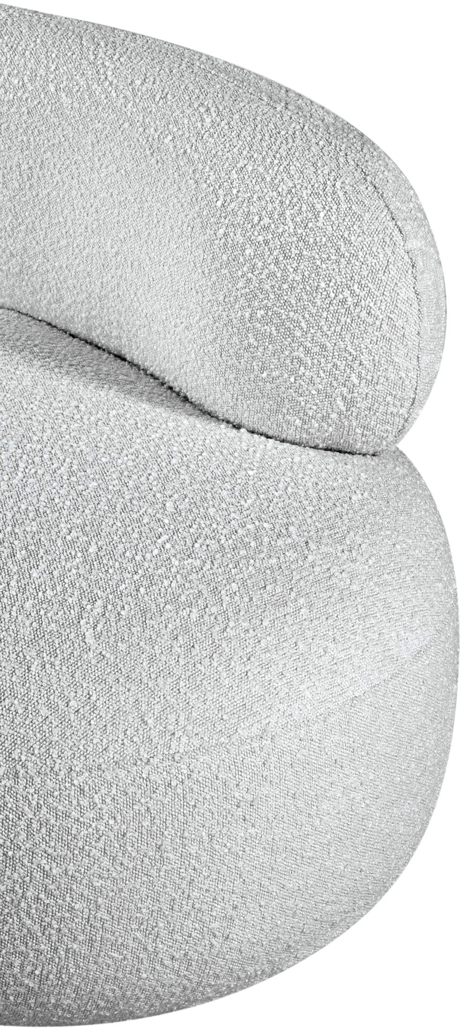 Milan Grey Boucle Fabric Chair C - Image 12