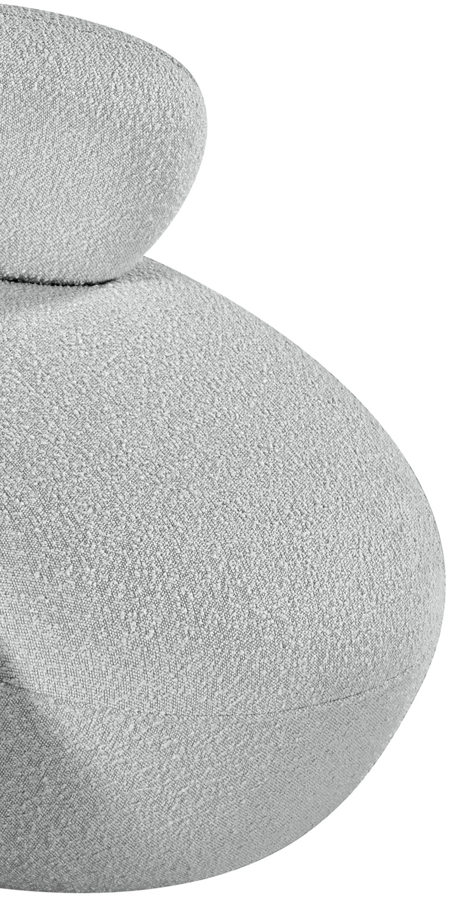 Milan Grey Boucle Fabric Chair C - Image 14