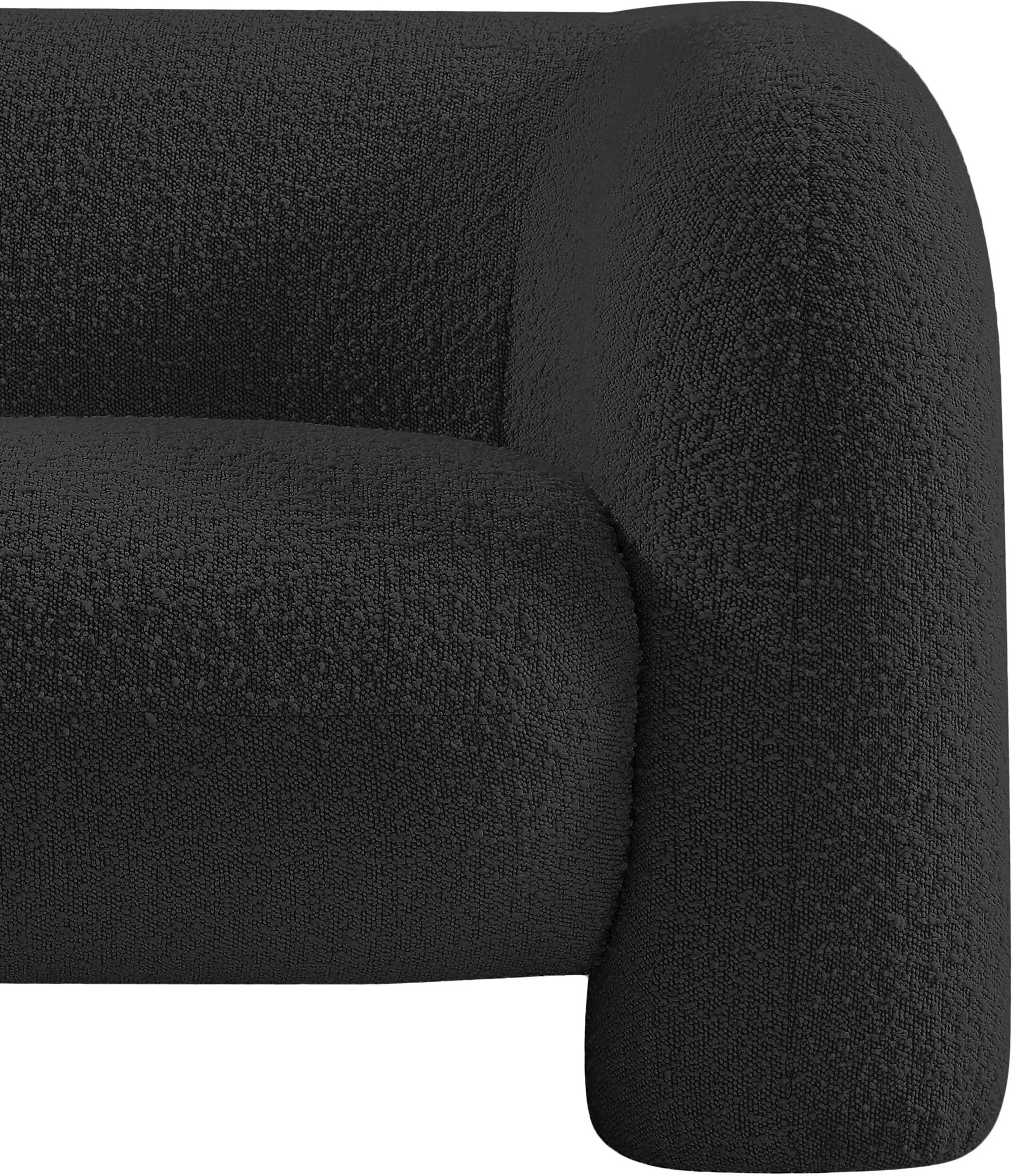 Milo Black Boucle Fabric Chair C - Image 10