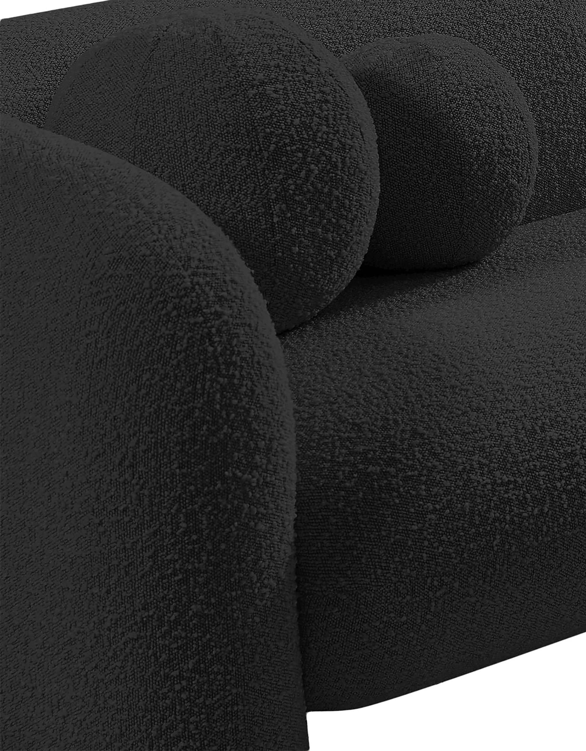 Milo Black Boucle Fabric Chair C - Image 12