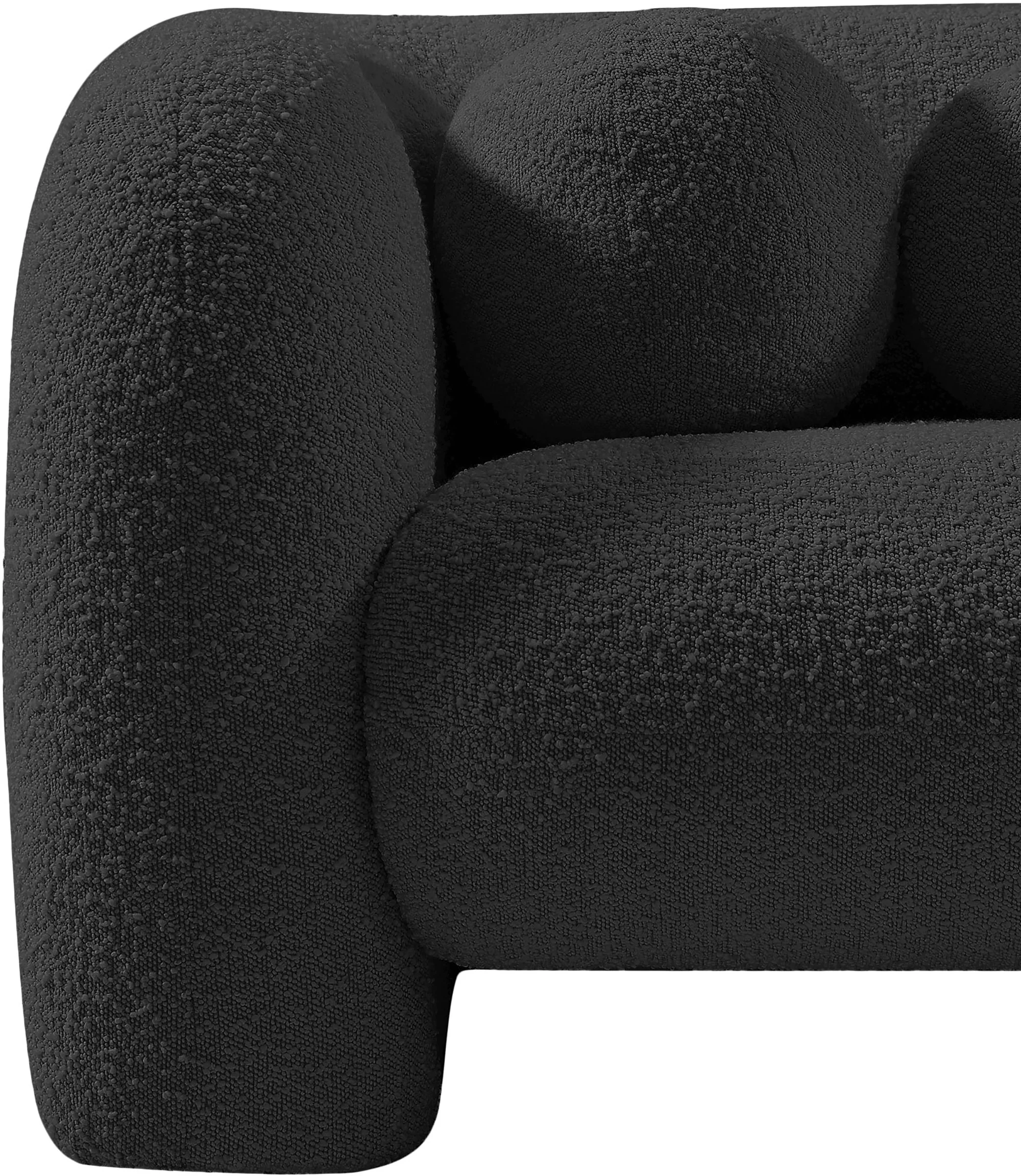 Milo Black Boucle Fabric Chair C - Image 13