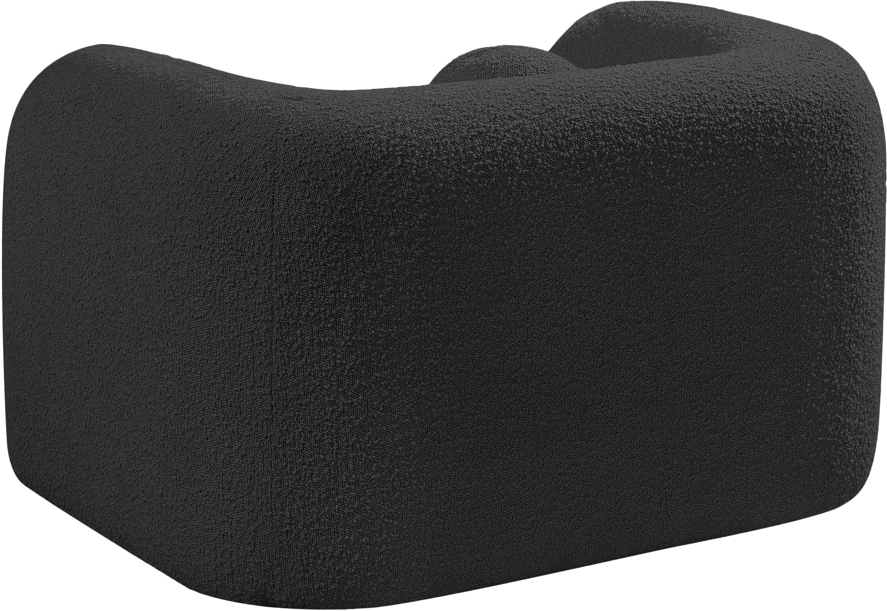 Milo Black Boucle Fabric Chair C - Image 7