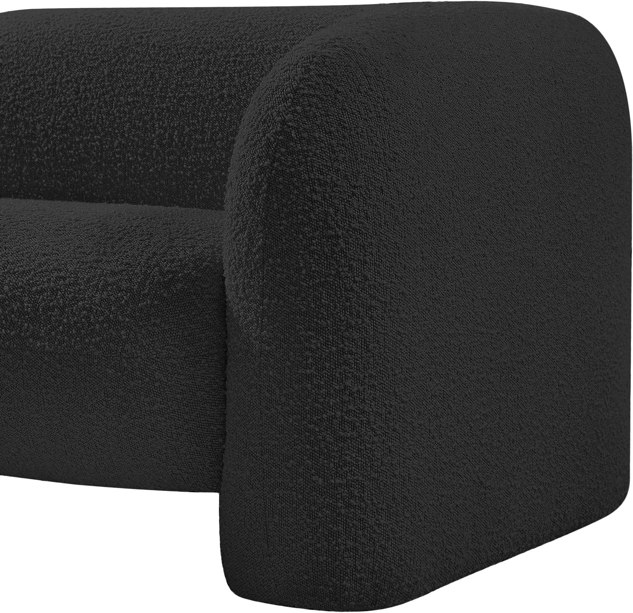 Milo Black Boucle Fabric Chair C - Image 8