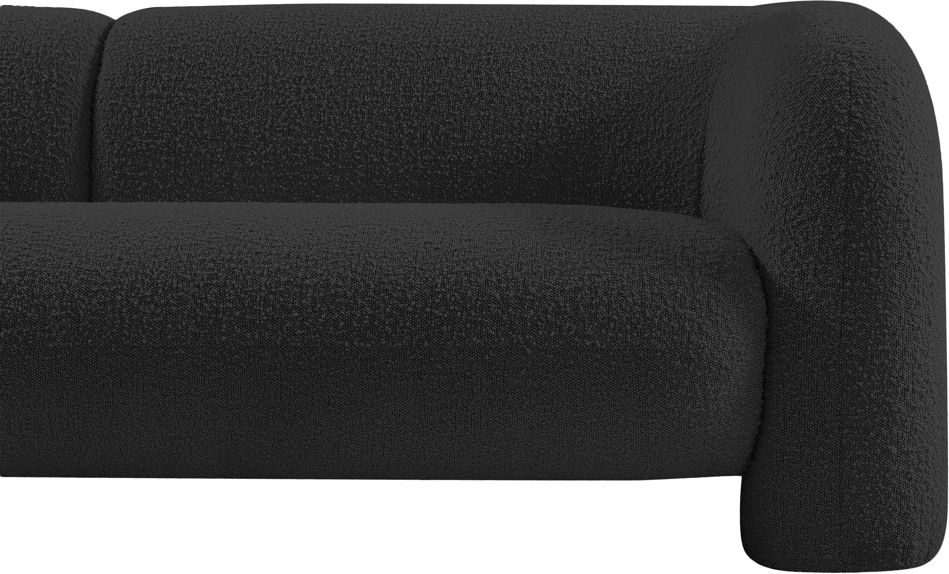 Milo Black Boucle Fabric Loveseat L - Image 10