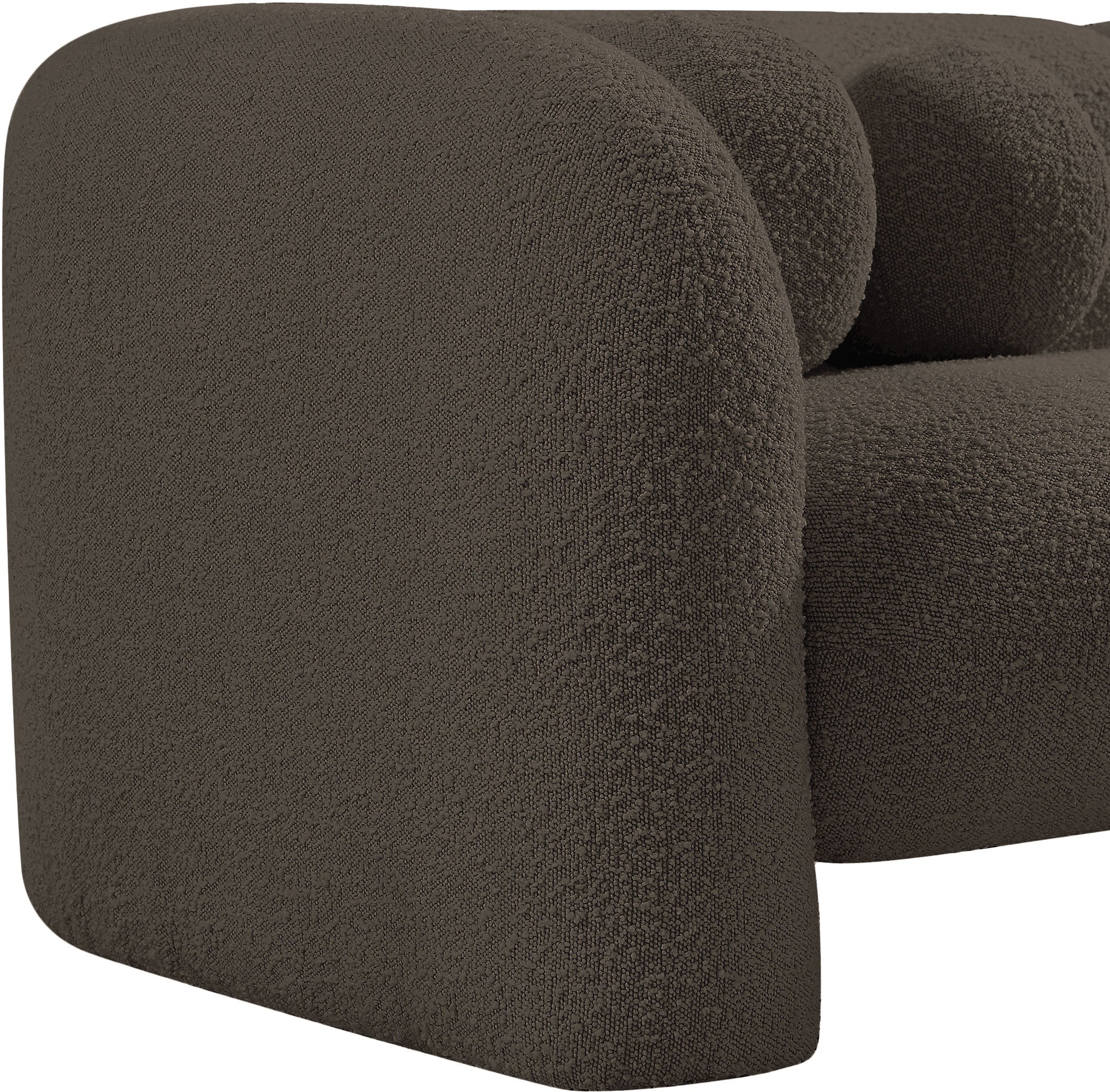 Milo Brown Boucle Fabric Chair C - Image 11