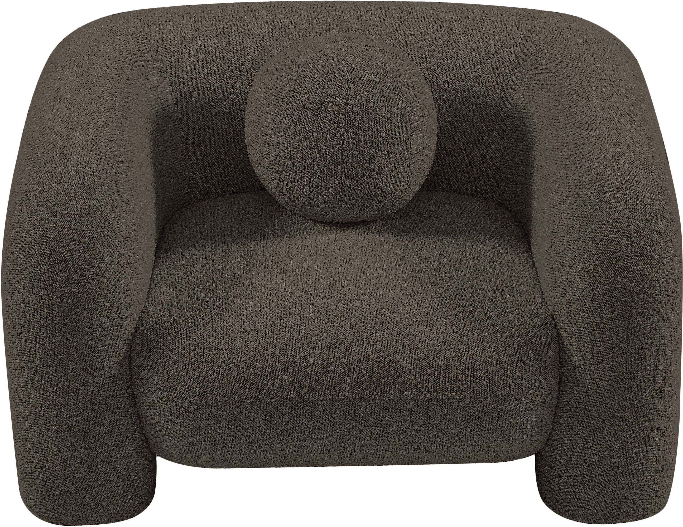 Milo Brown Boucle Fabric Chair C - Image 5