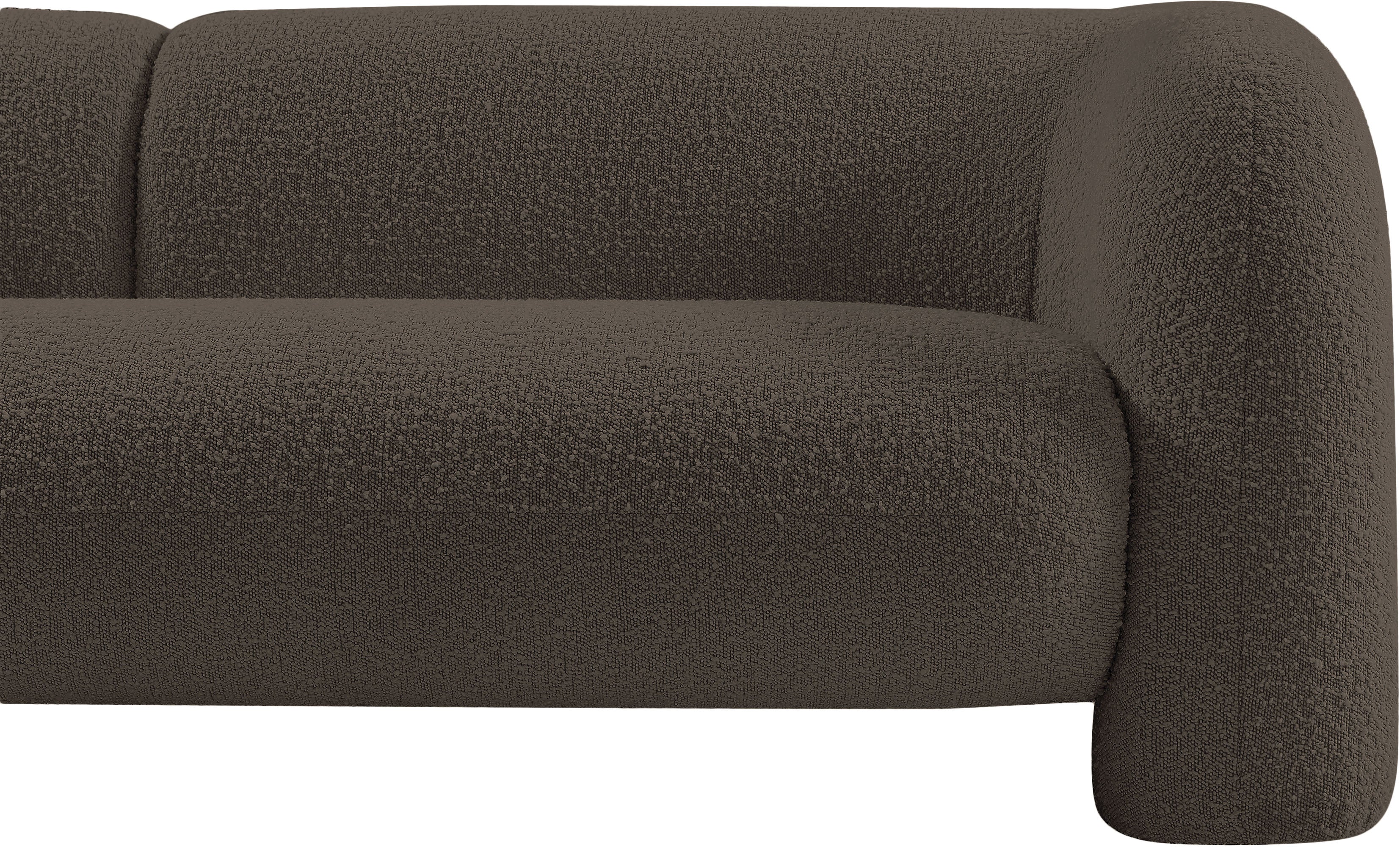 Milo Brown Boucle Fabric Loveseat L - Image 10