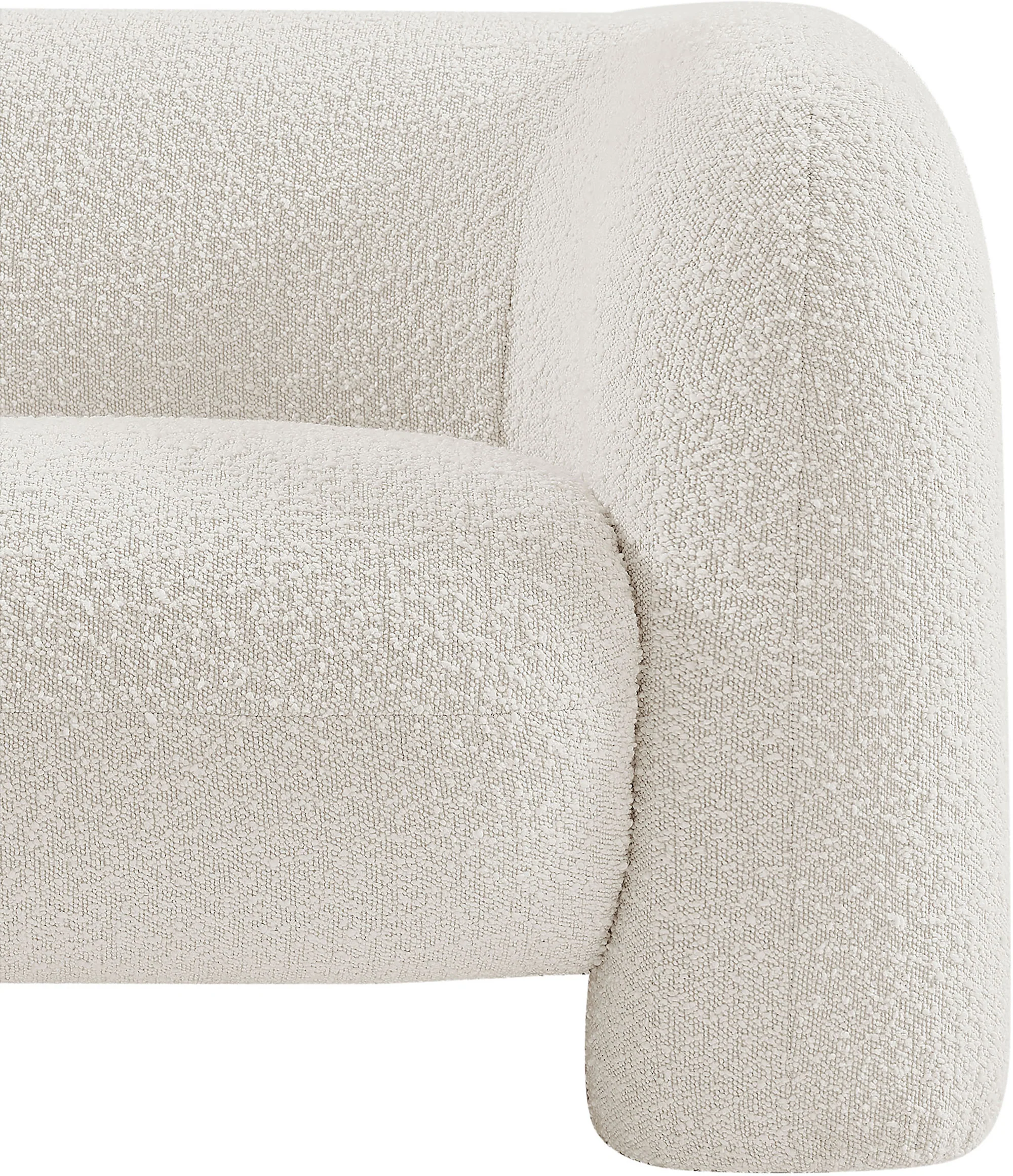 Milo Cream Boucle Fabric Chair C - Image 10