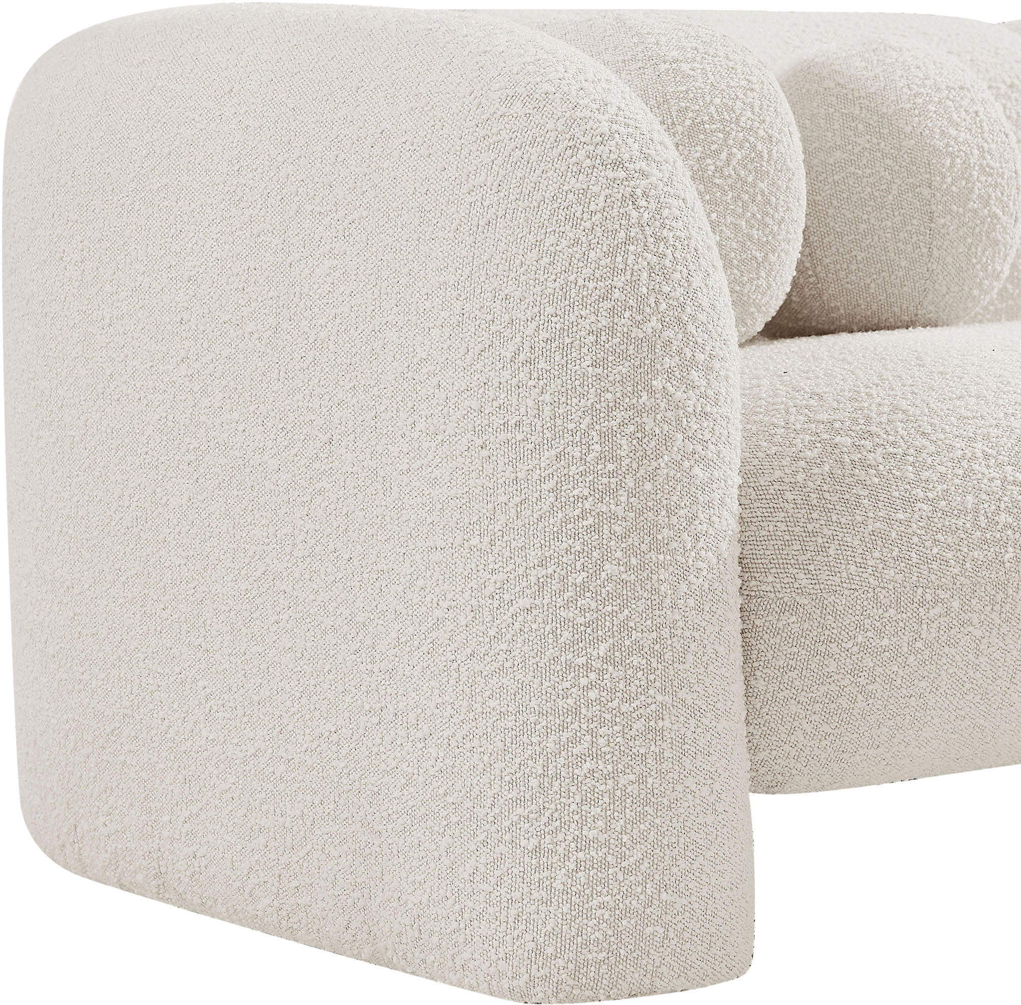 Milo Cream Boucle Fabric Chair C - Image 11