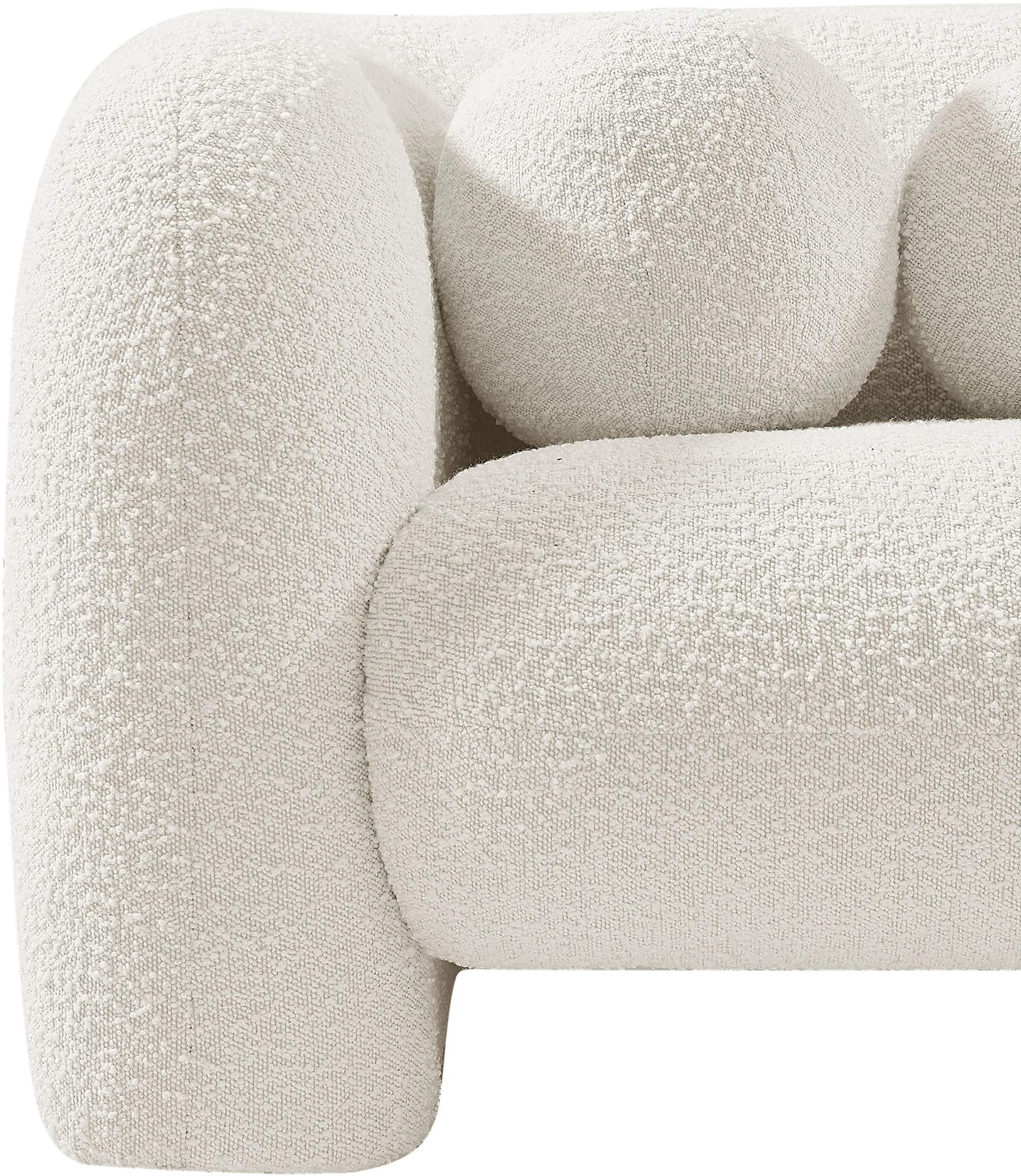 Milo Cream Boucle Fabric Chair C - Image 13