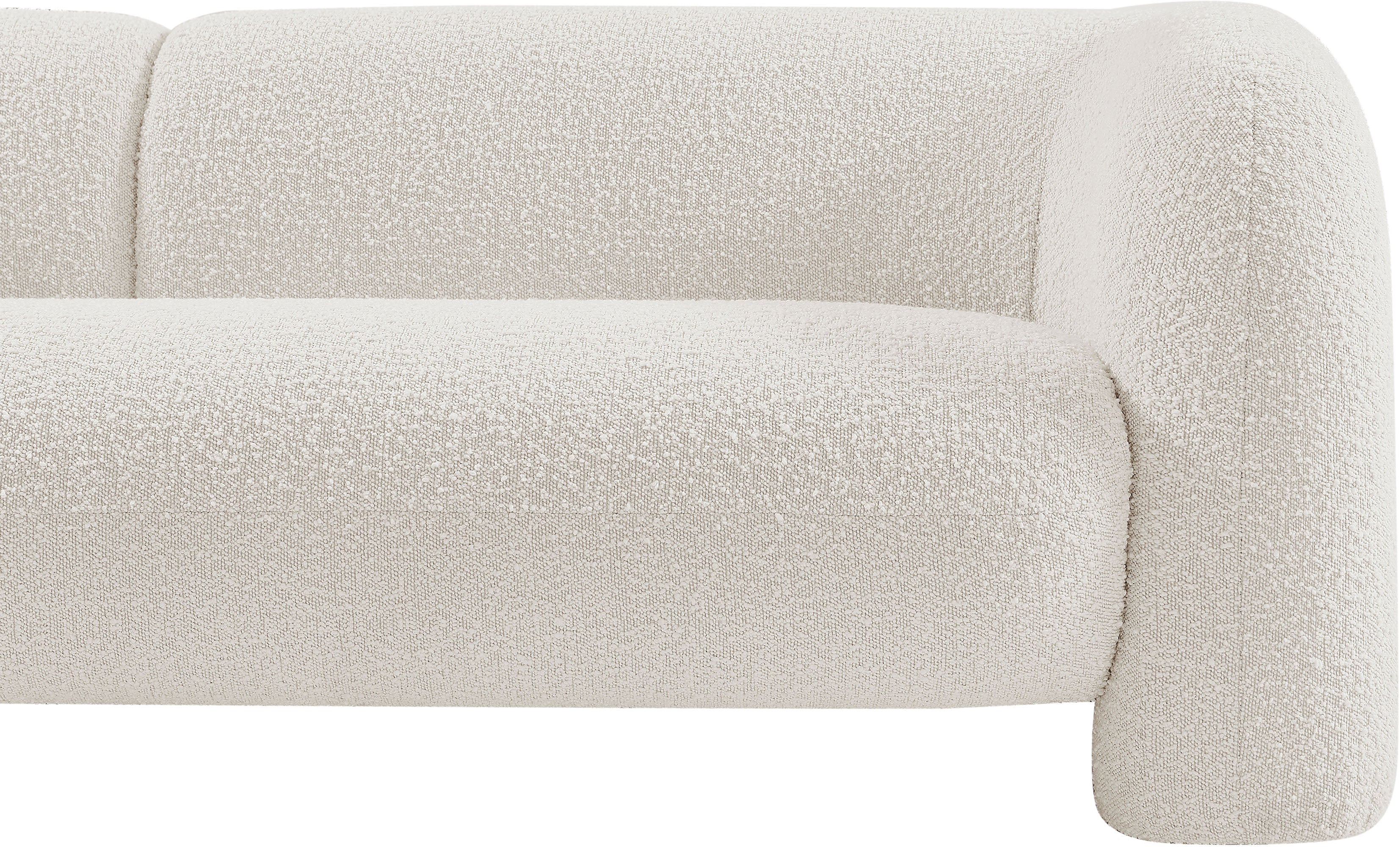 Milo Cream Boucle Fabric Loveseat L - Image 10