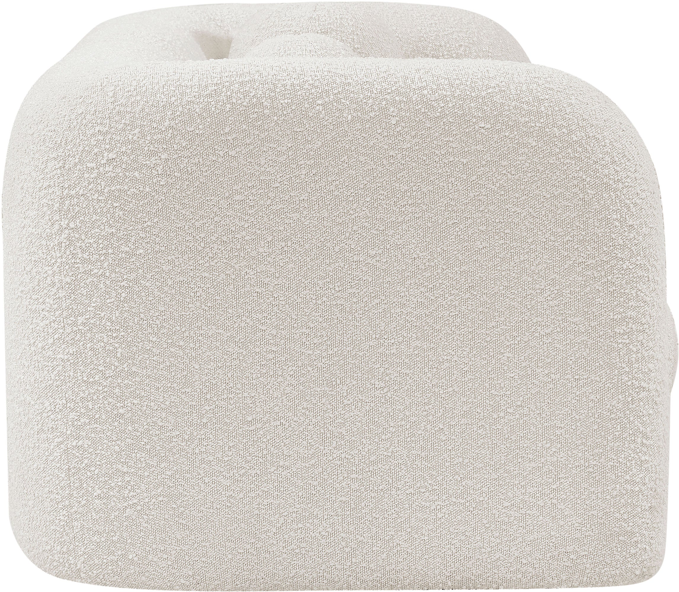 Milo Cream Boucle Fabric Loveseat L - Image 6