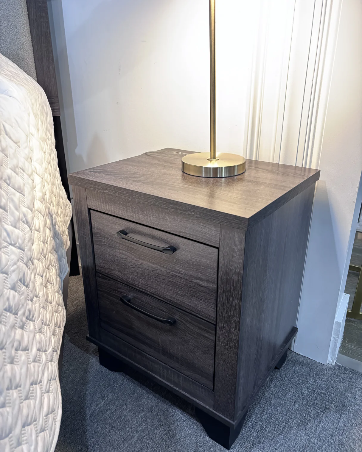 Modern Gray Upholstered Queen Bedroom Set  4 Piece - Image 11