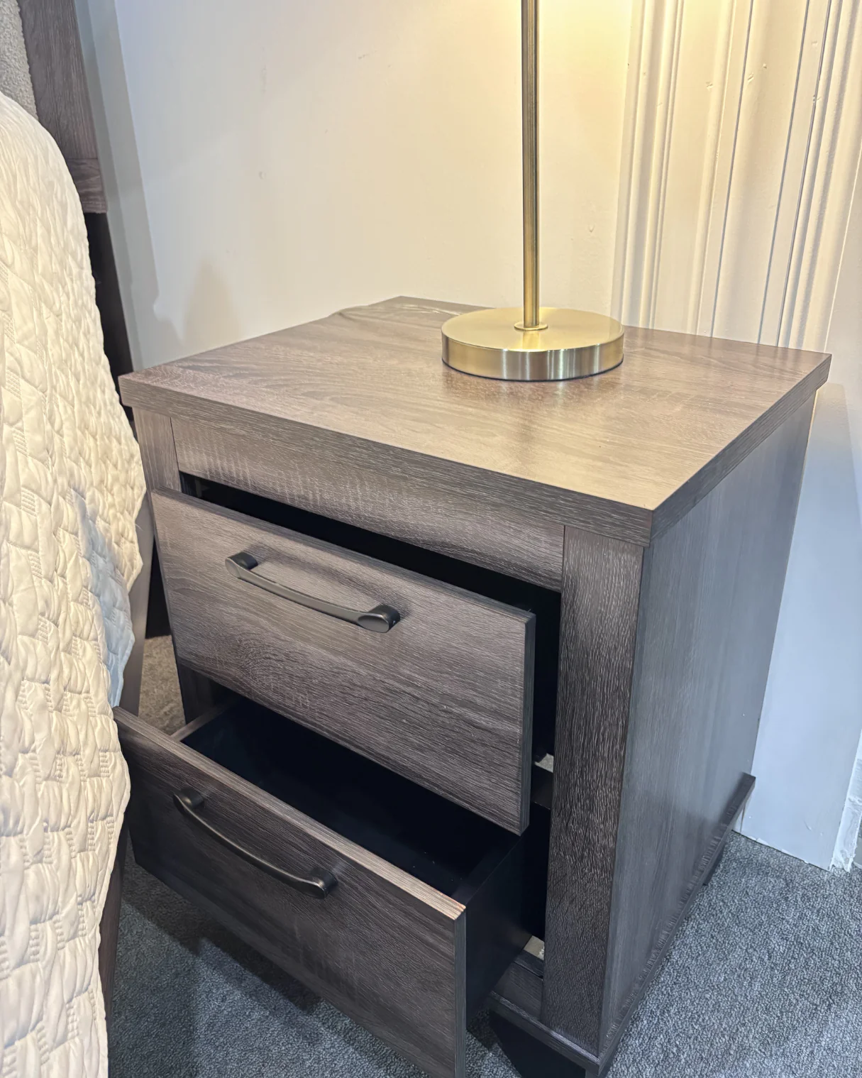 Modern Gray Upholstered Queen Bedroom Set  4 Piece - Image 12