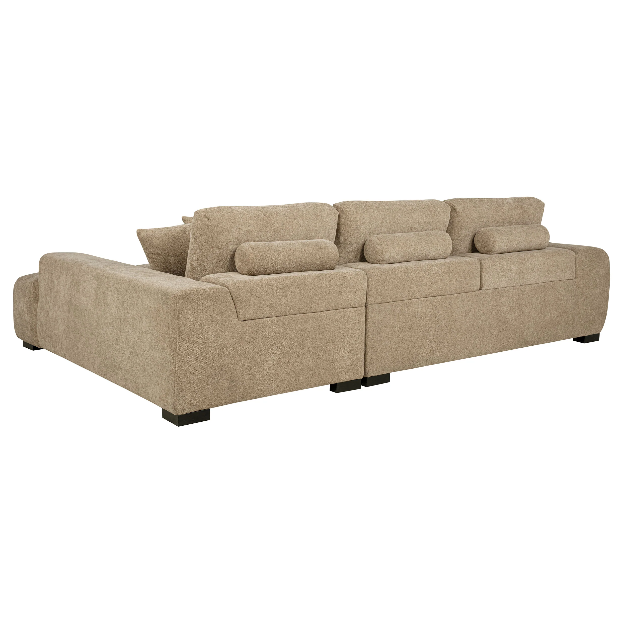Ochanko Upholstered Sectional Chaise Sofa Camel - Image 3