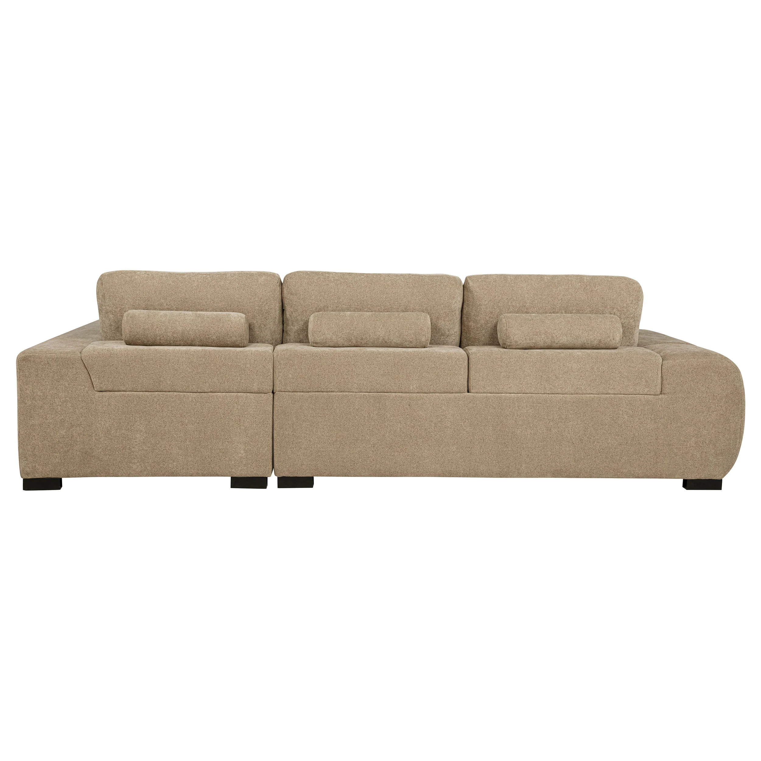 Ochanko Upholstered Sectional Chaise Sofa Camel - Image 4