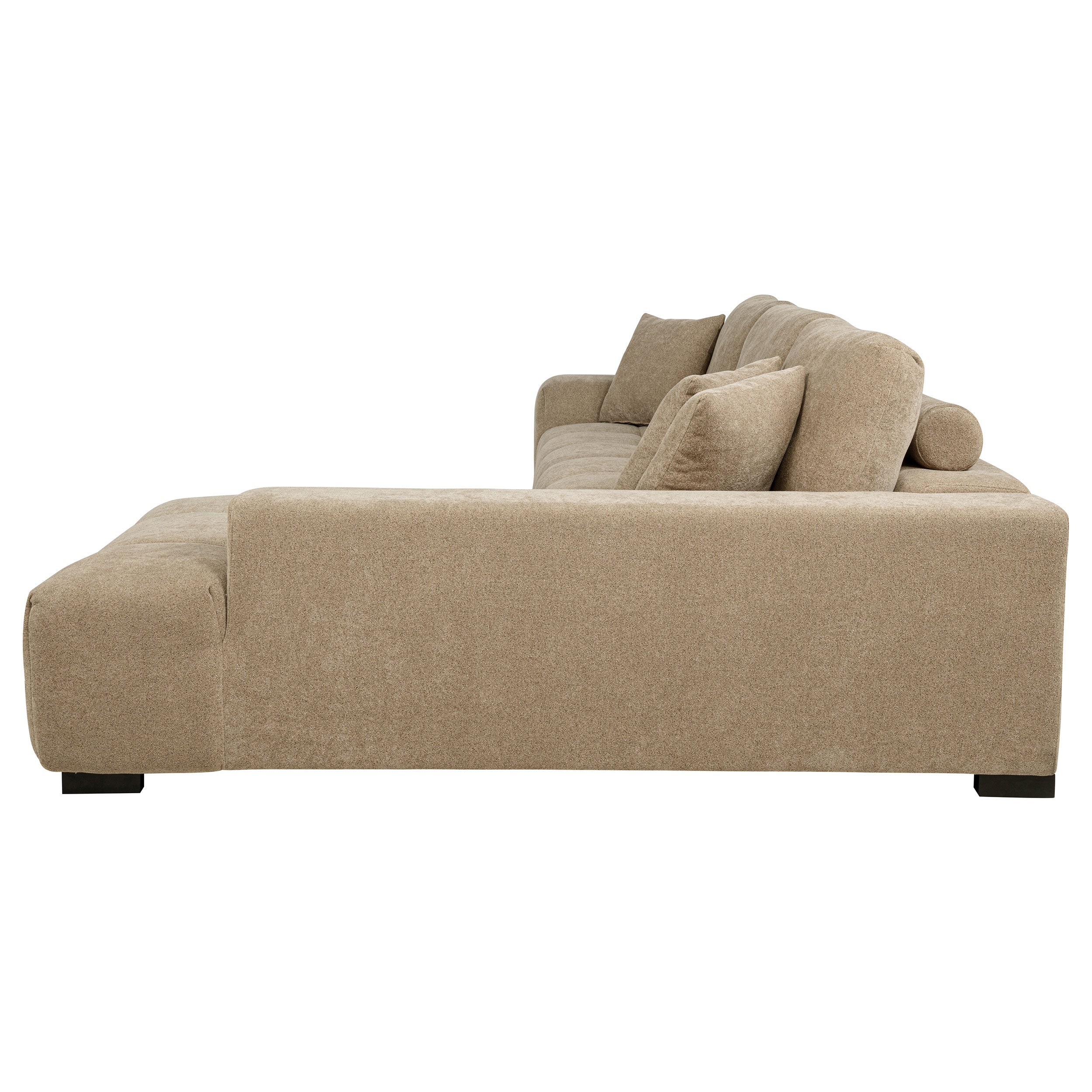 Ochanko Upholstered Sectional Chaise Sofa Camel - Image 5