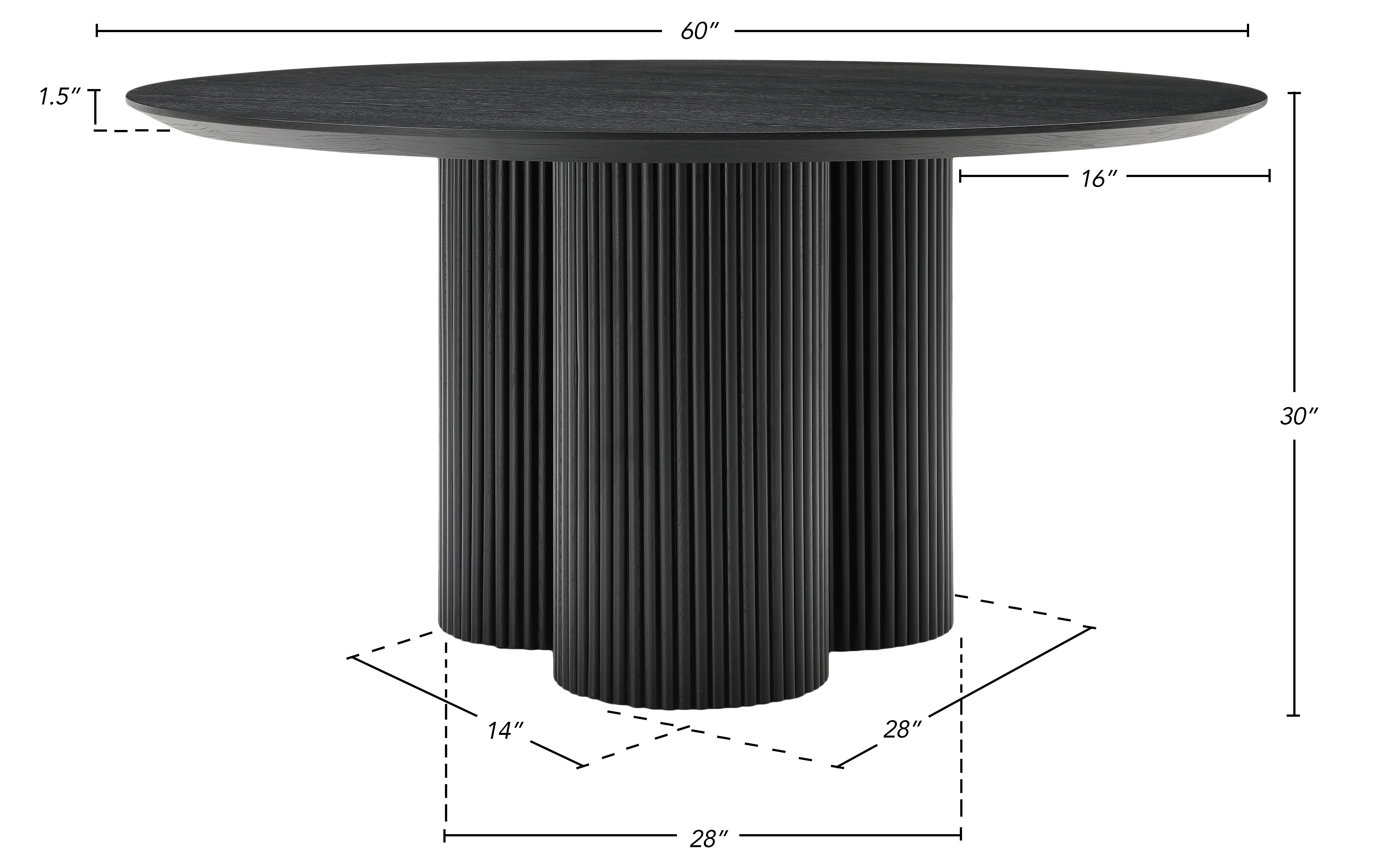 Serpentine Black Dining Table T - Image 14