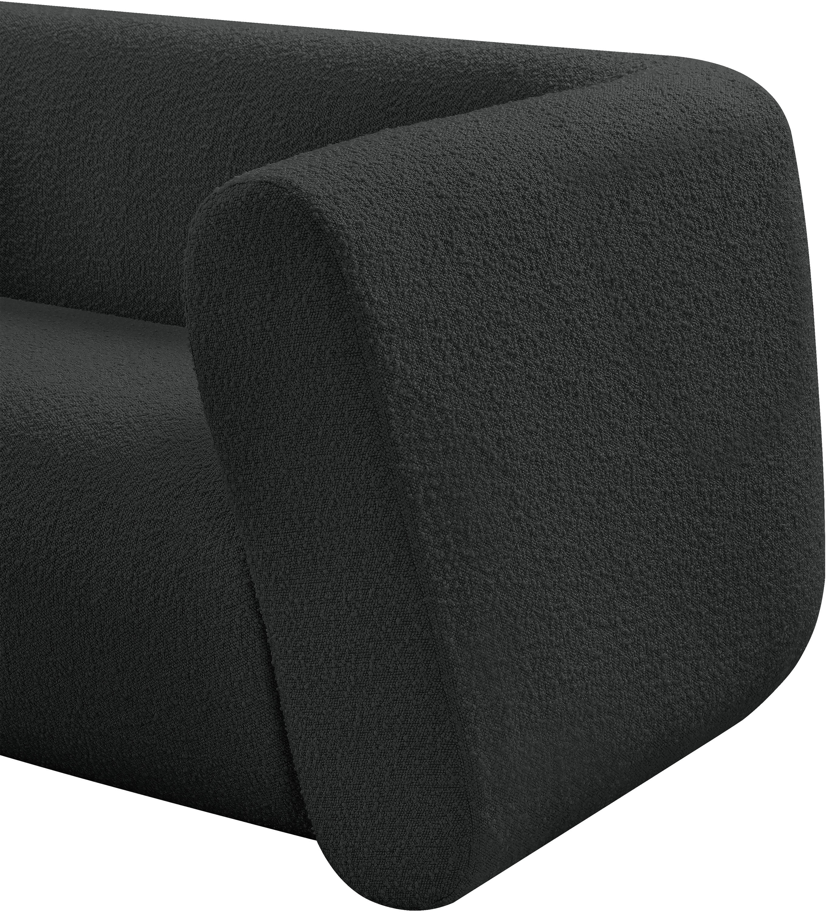 Siena Black Boucle Fabric Chair C - Image 11