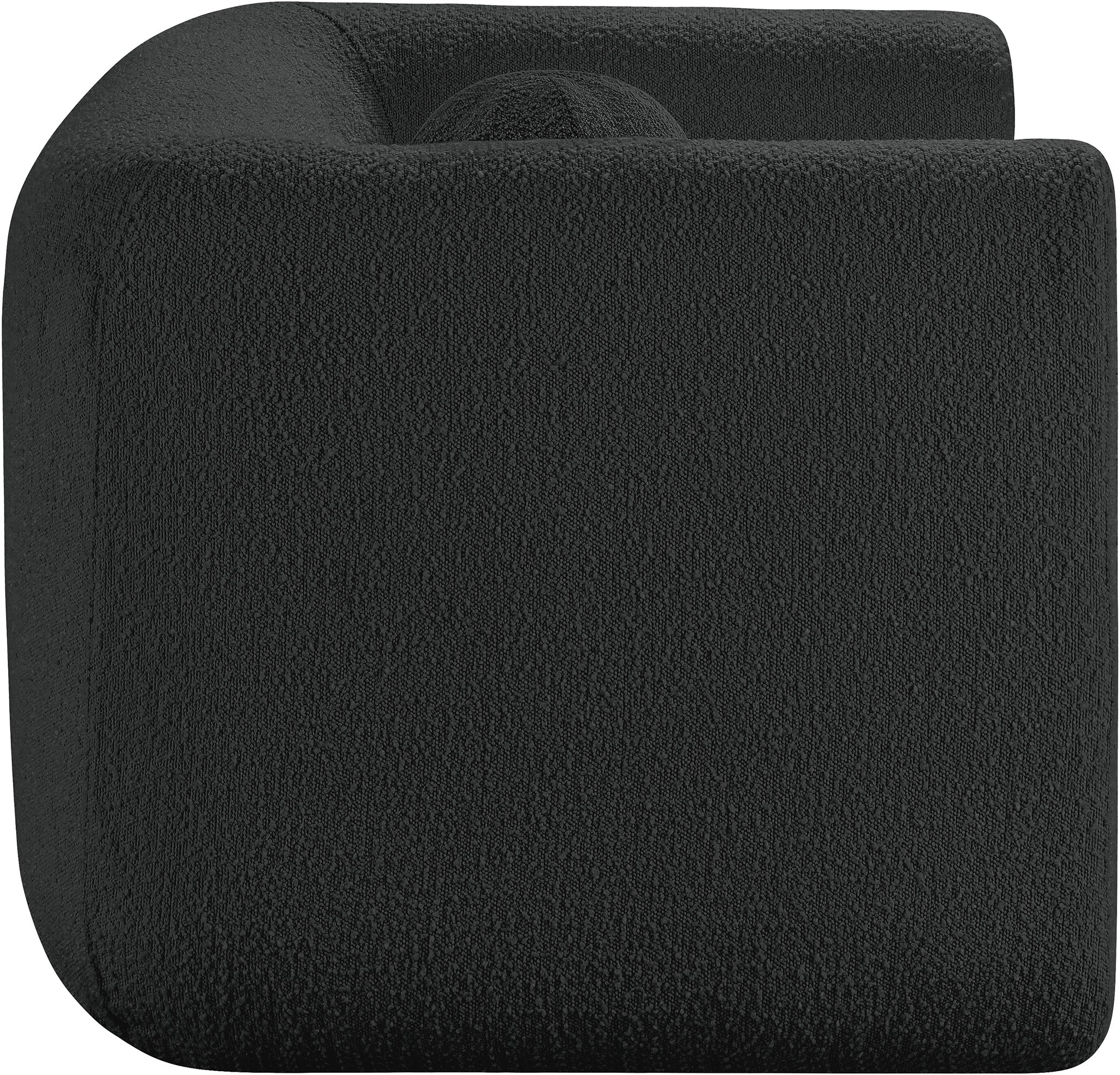 Siena Black Boucle Fabric Chair C - Image 7