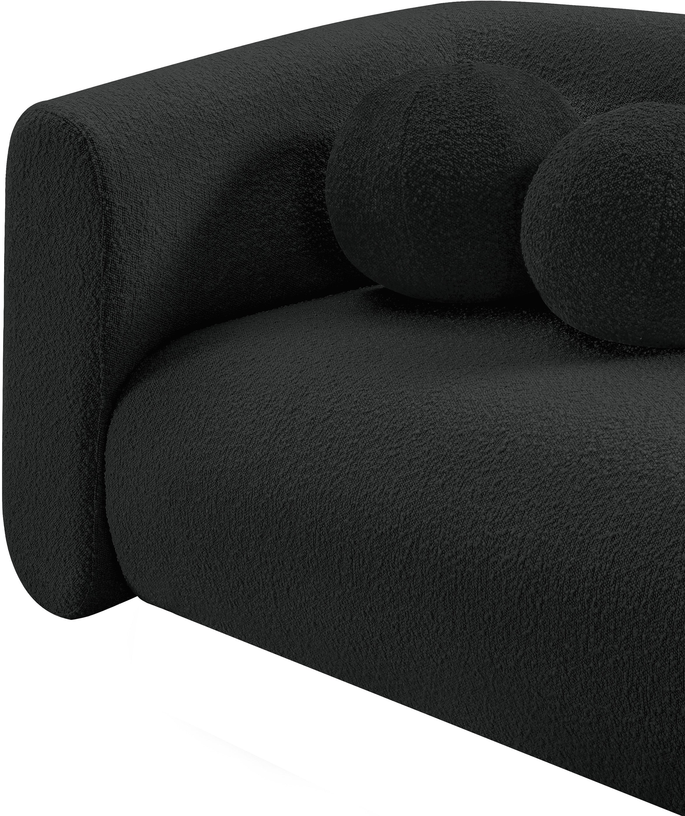 Siena Black Boucle Fabric Chair C - Image 9