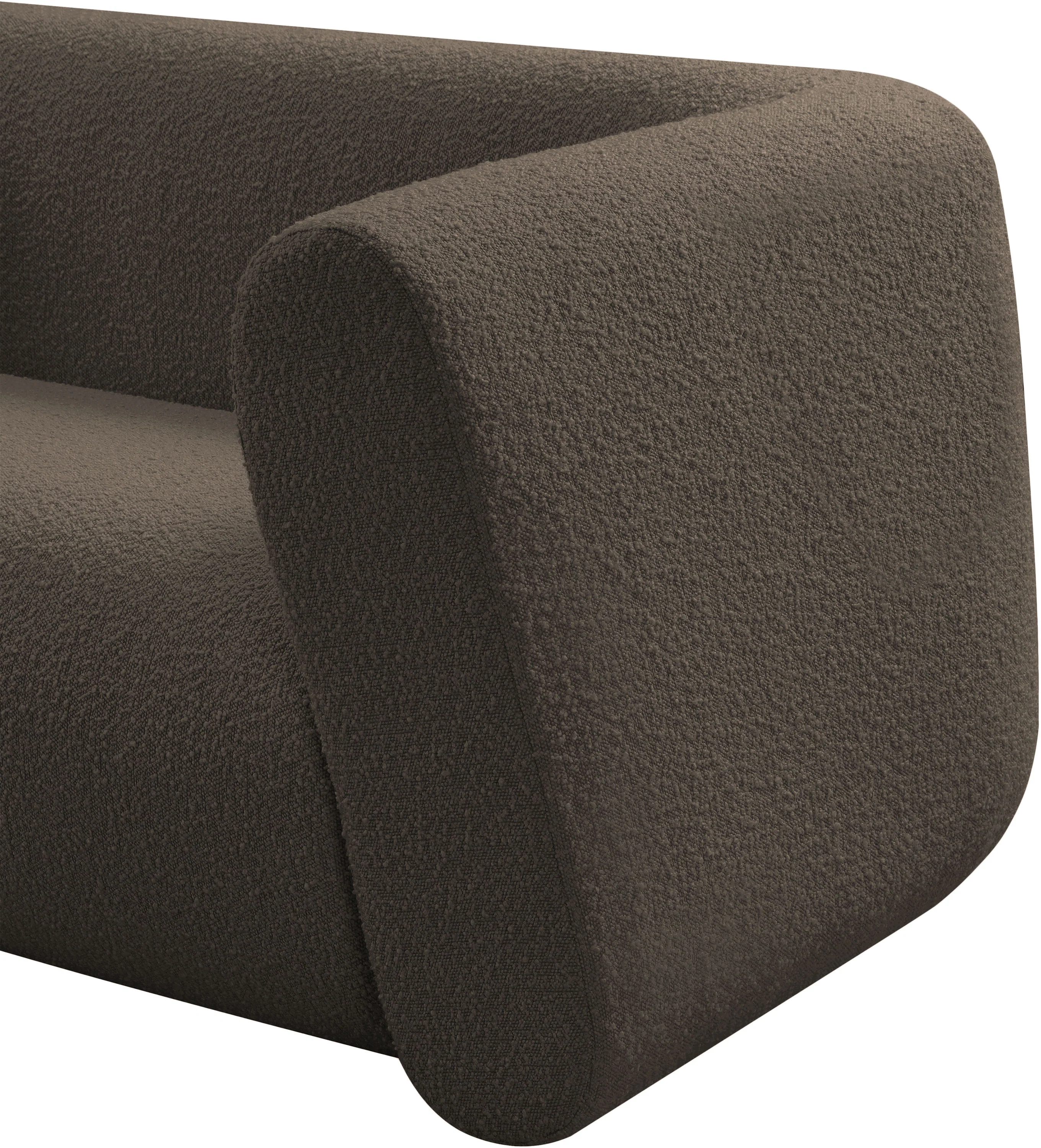 Siena Brown Boucle Fabric Chair C - Image 11