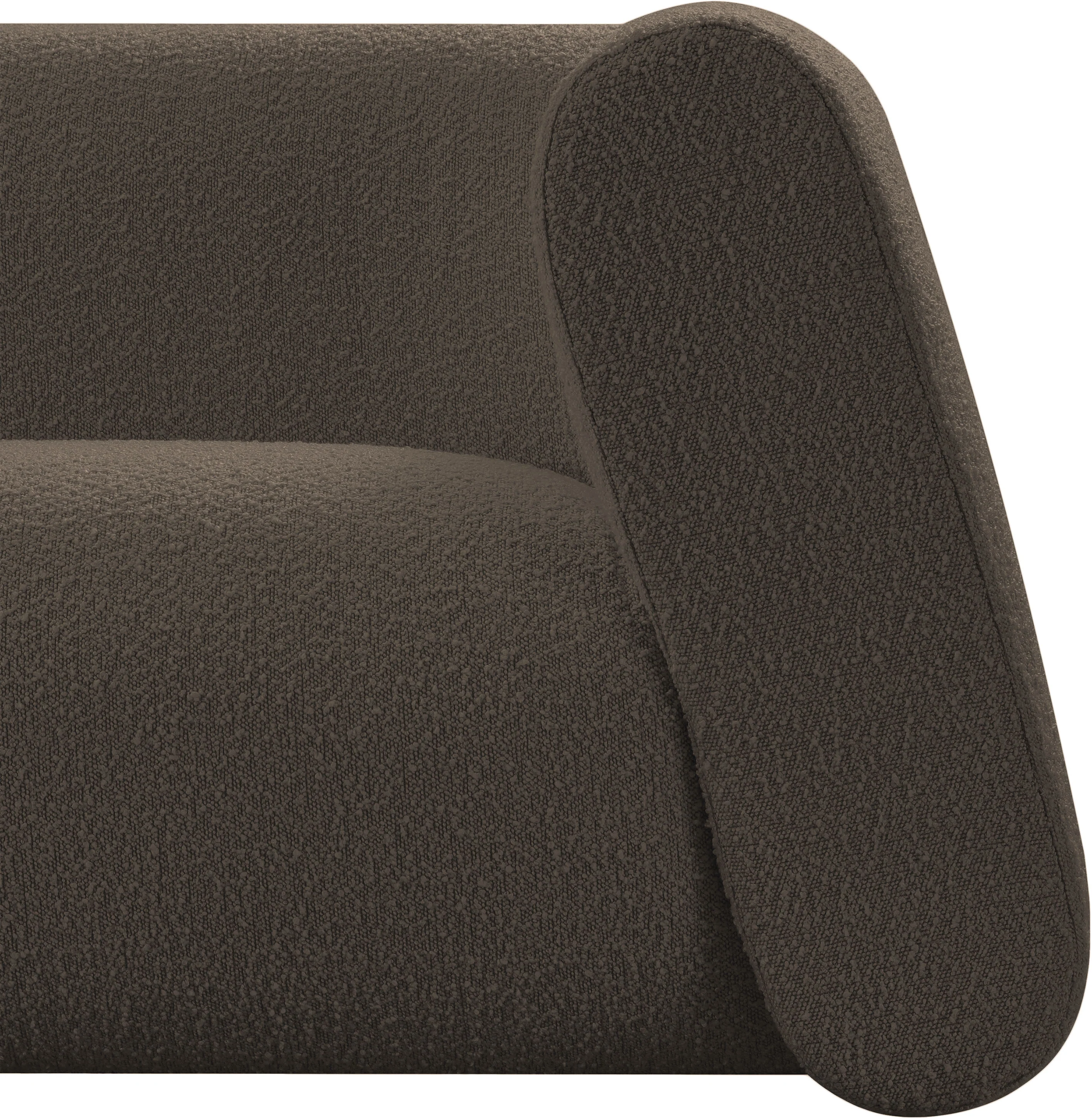 Siena Brown Boucle Fabric Loveseat L - Image 10