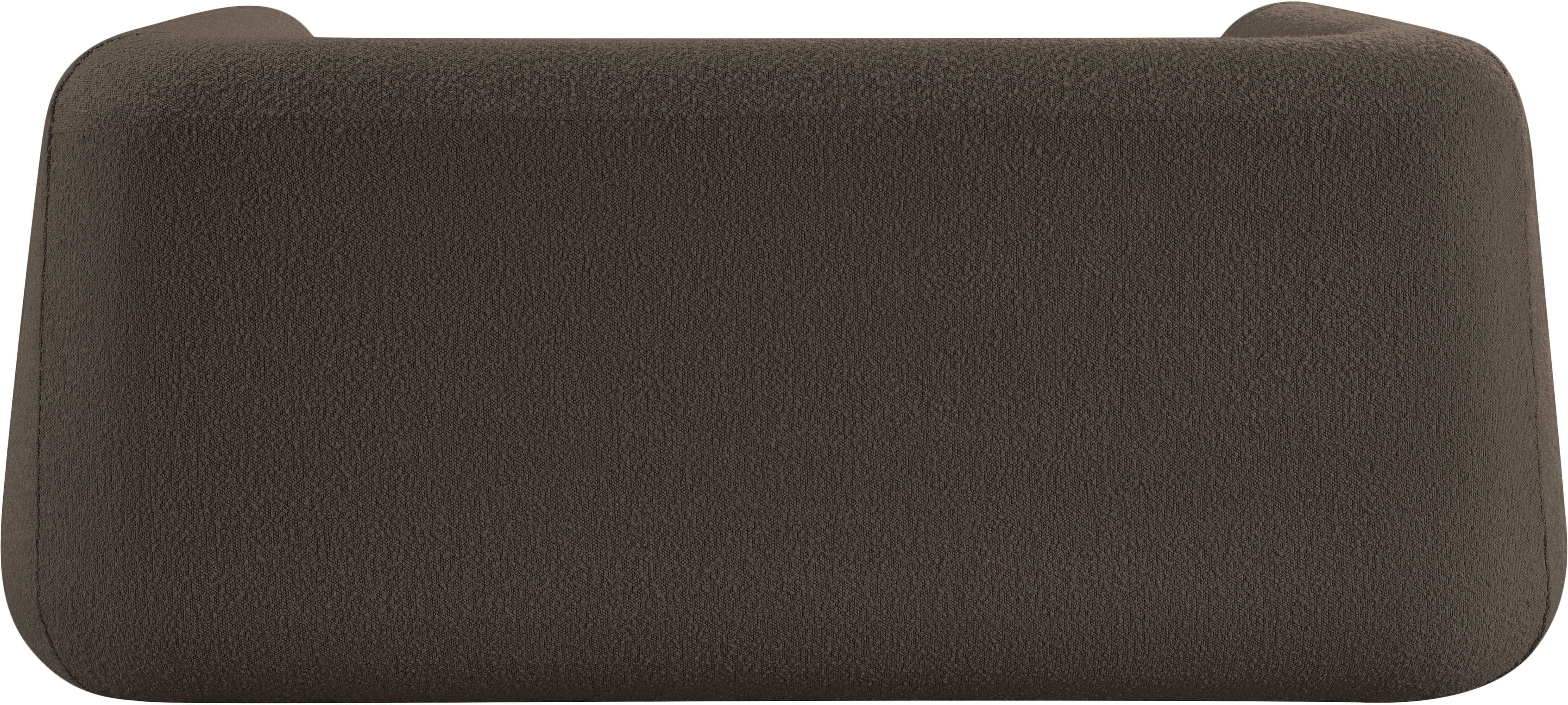 Siena Brown Boucle Fabric Loveseat L - Image 5