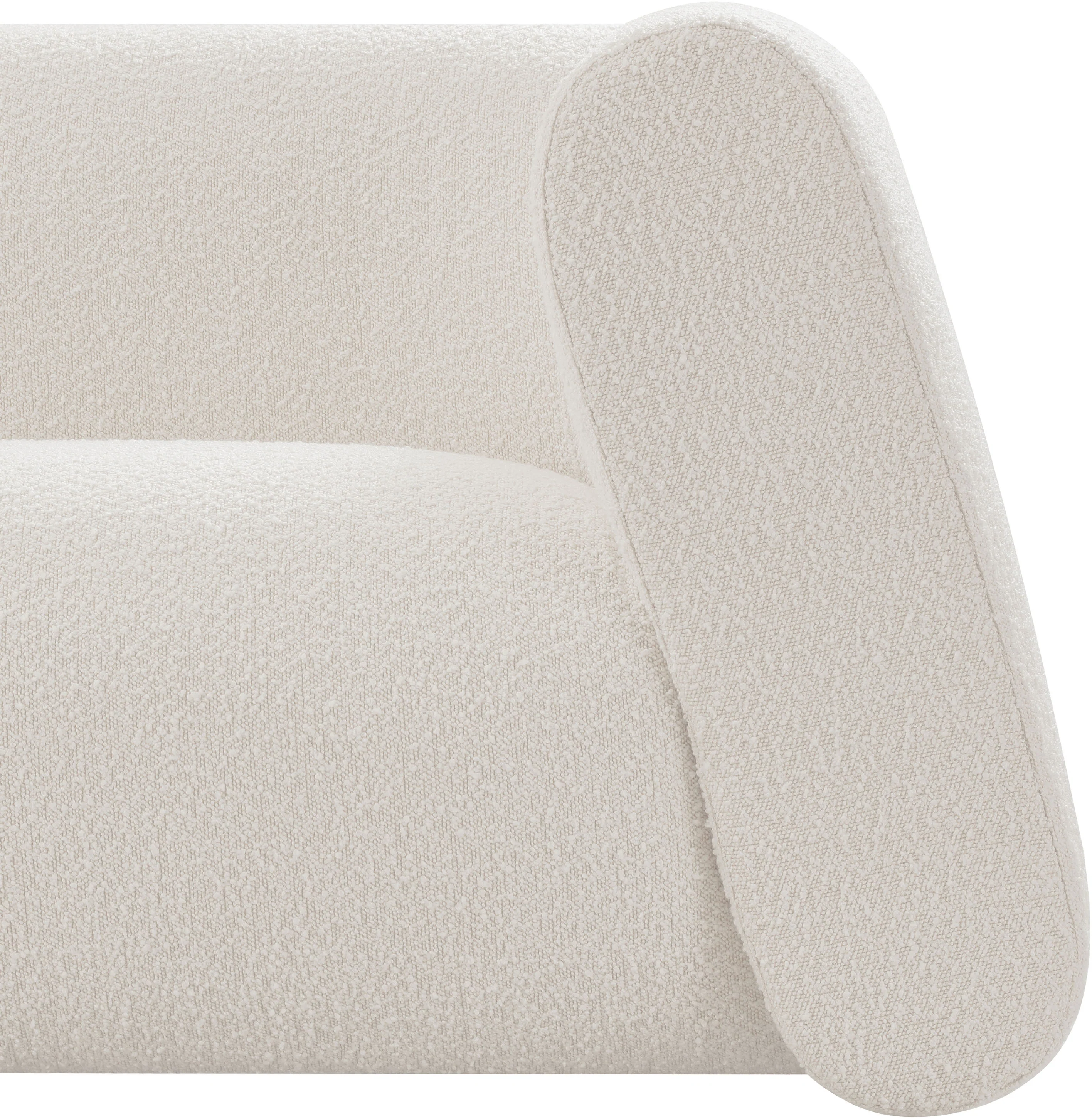 Siena Cream Boucle Fabric Loveseat L - Image 10