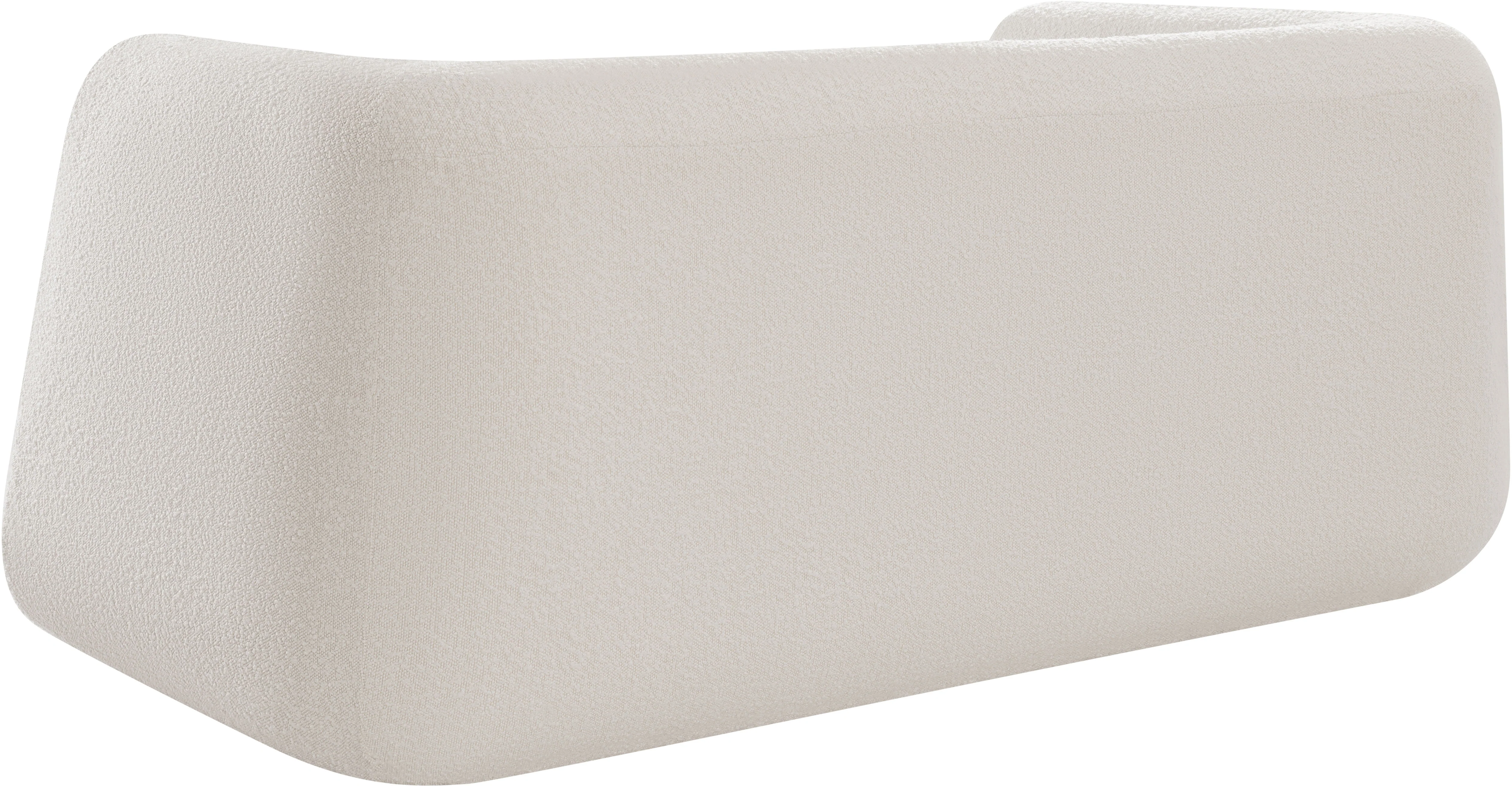 Siena Cream Boucle Fabric Loveseat L - Image 6