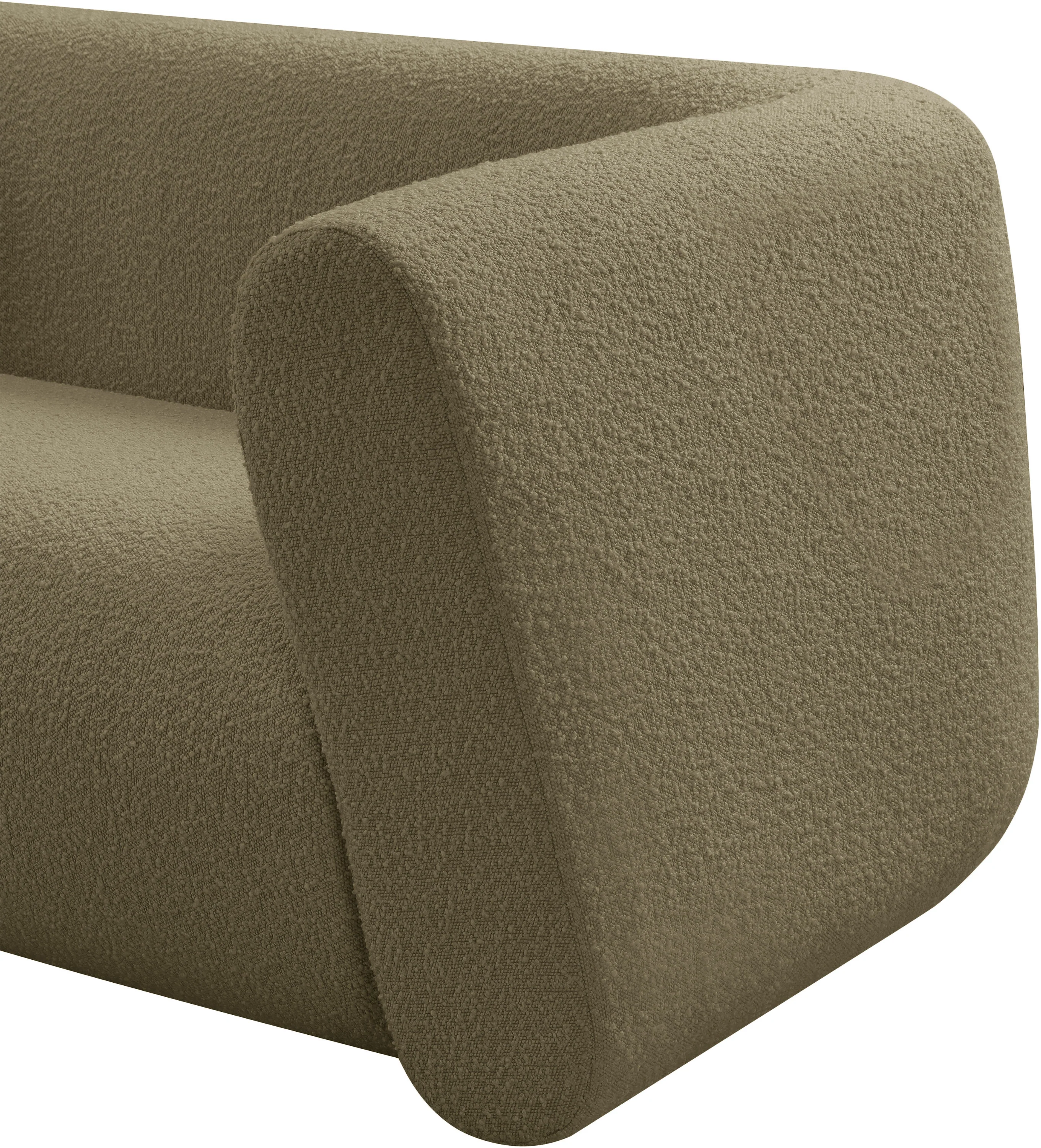 Siena Olive Boucle Fabric Chair C - Image 11