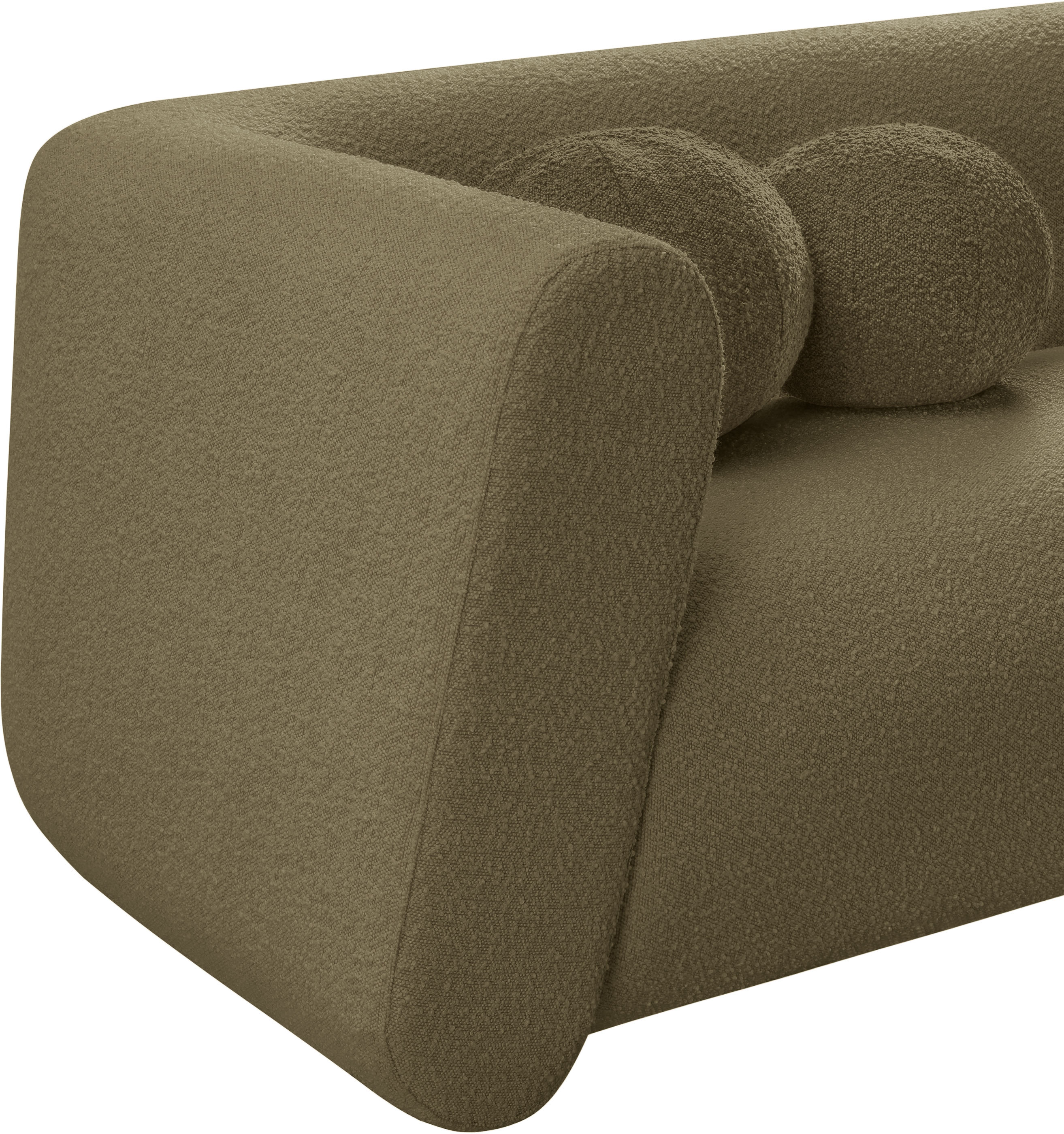 Siena Olive Boucle Fabric Chair C - Image 12
