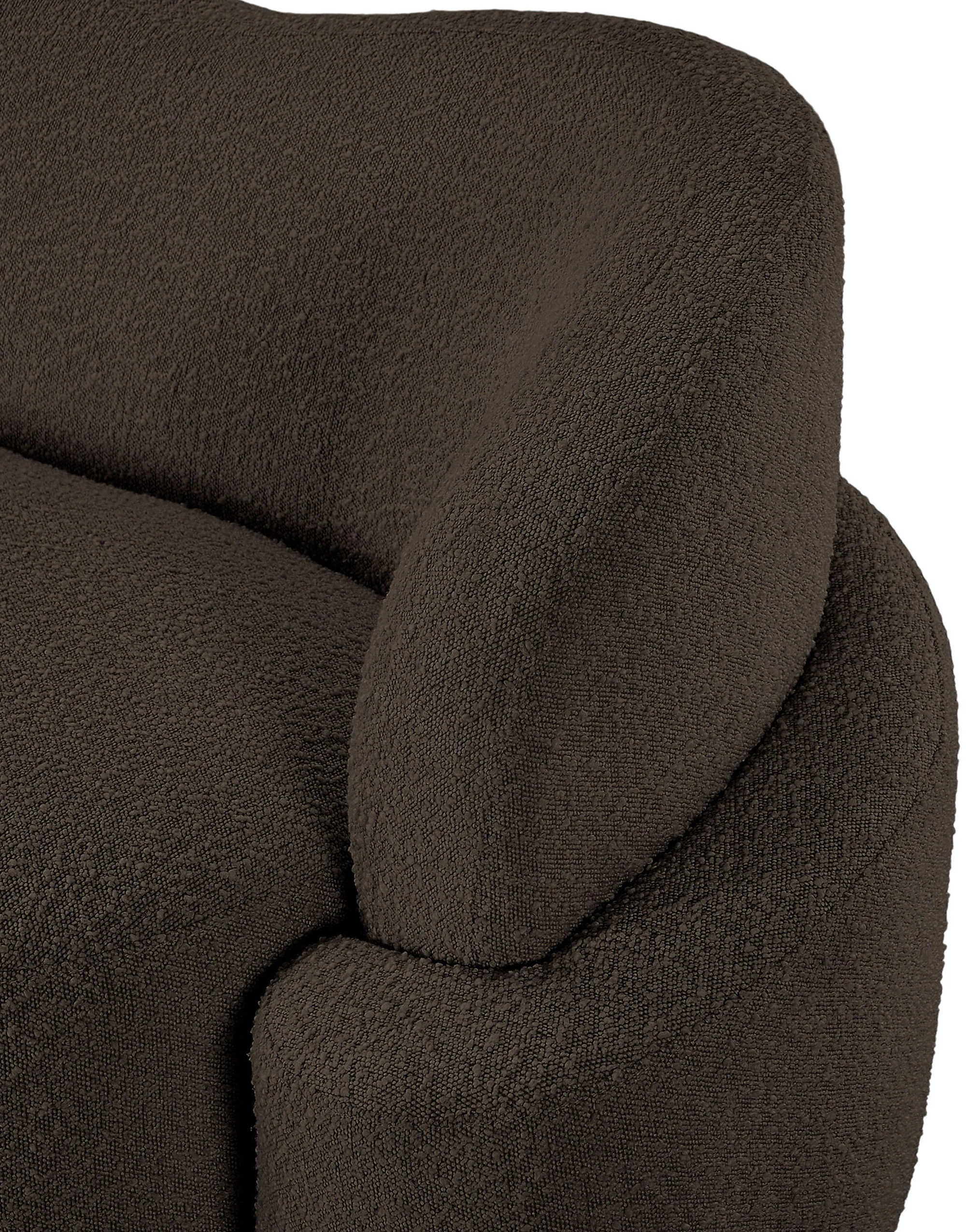 Vance Brown Boucle Fabric Chair C - Image 10
