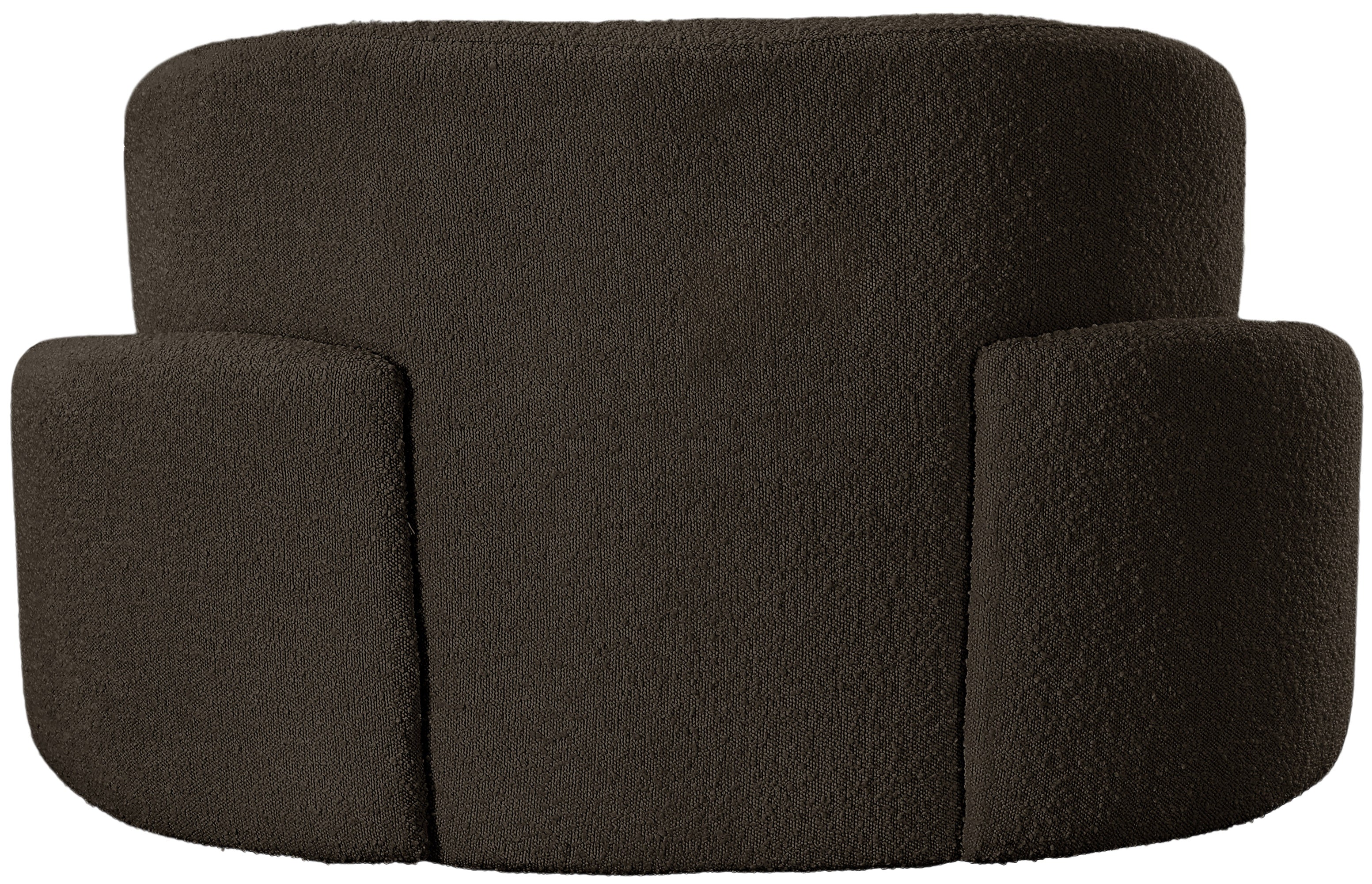 Vance Brown Boucle Fabric Chair C - Image 3