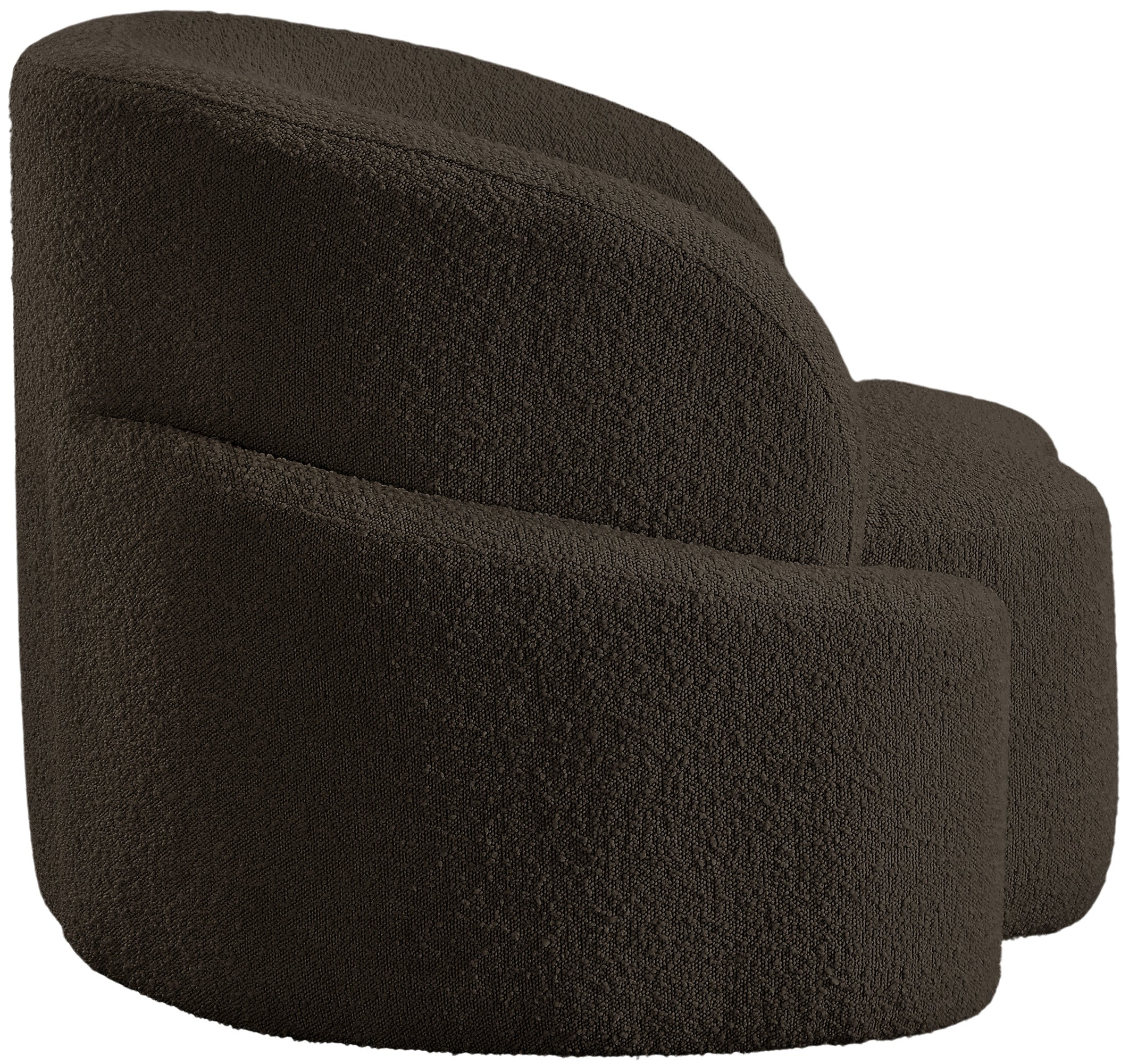 Vance Brown Boucle Fabric Chair C - Image 7