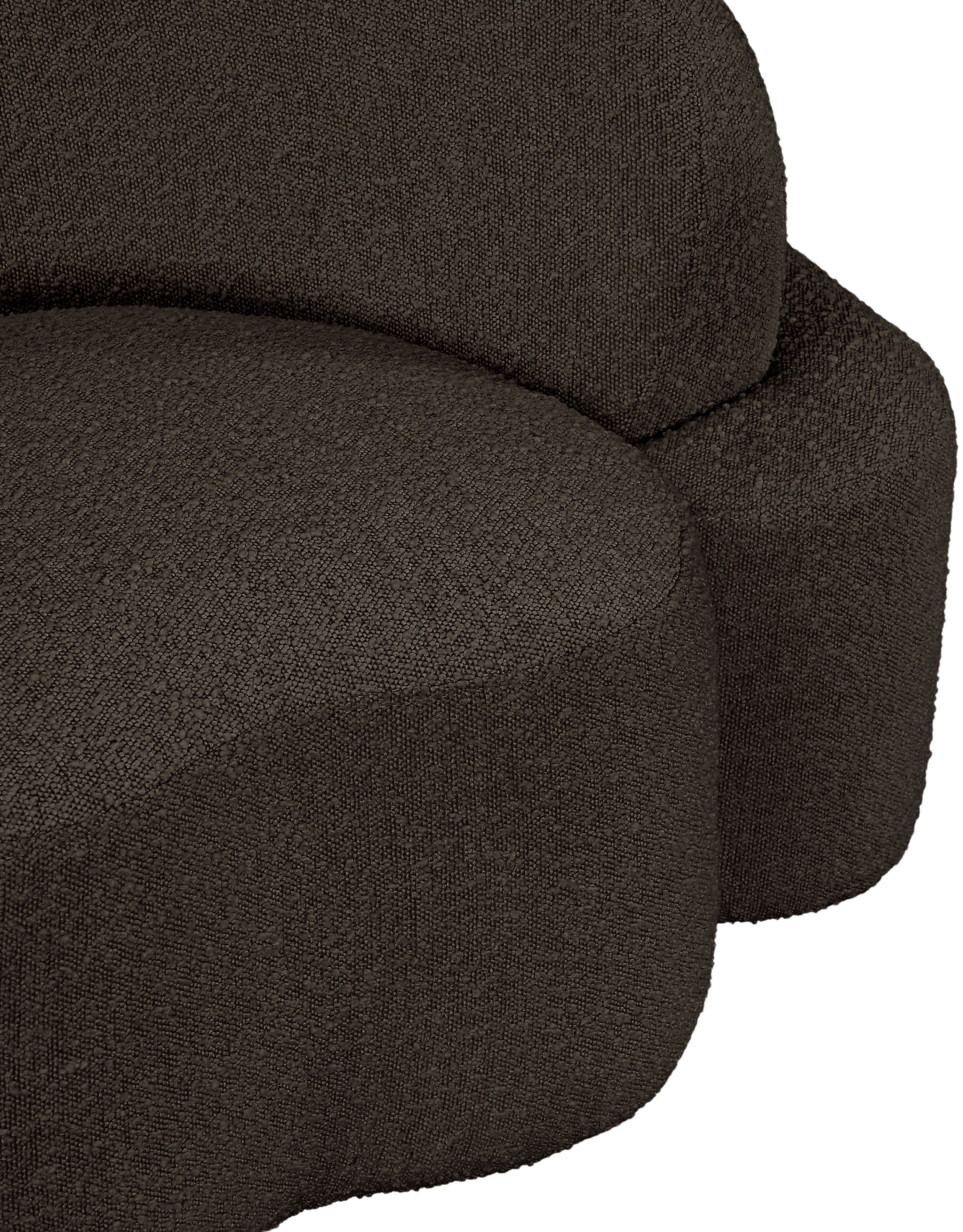 Vance Brown Boucle Fabric Loveseat L - Image 9